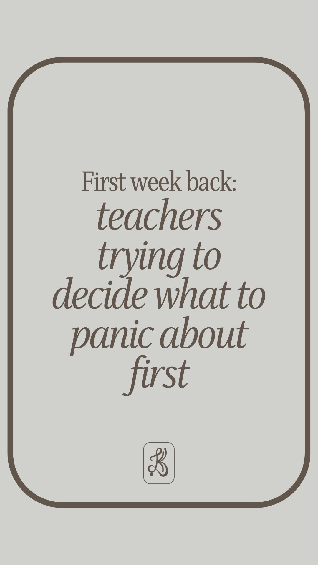 I’m panicking about everything at this point! 🤭🤭