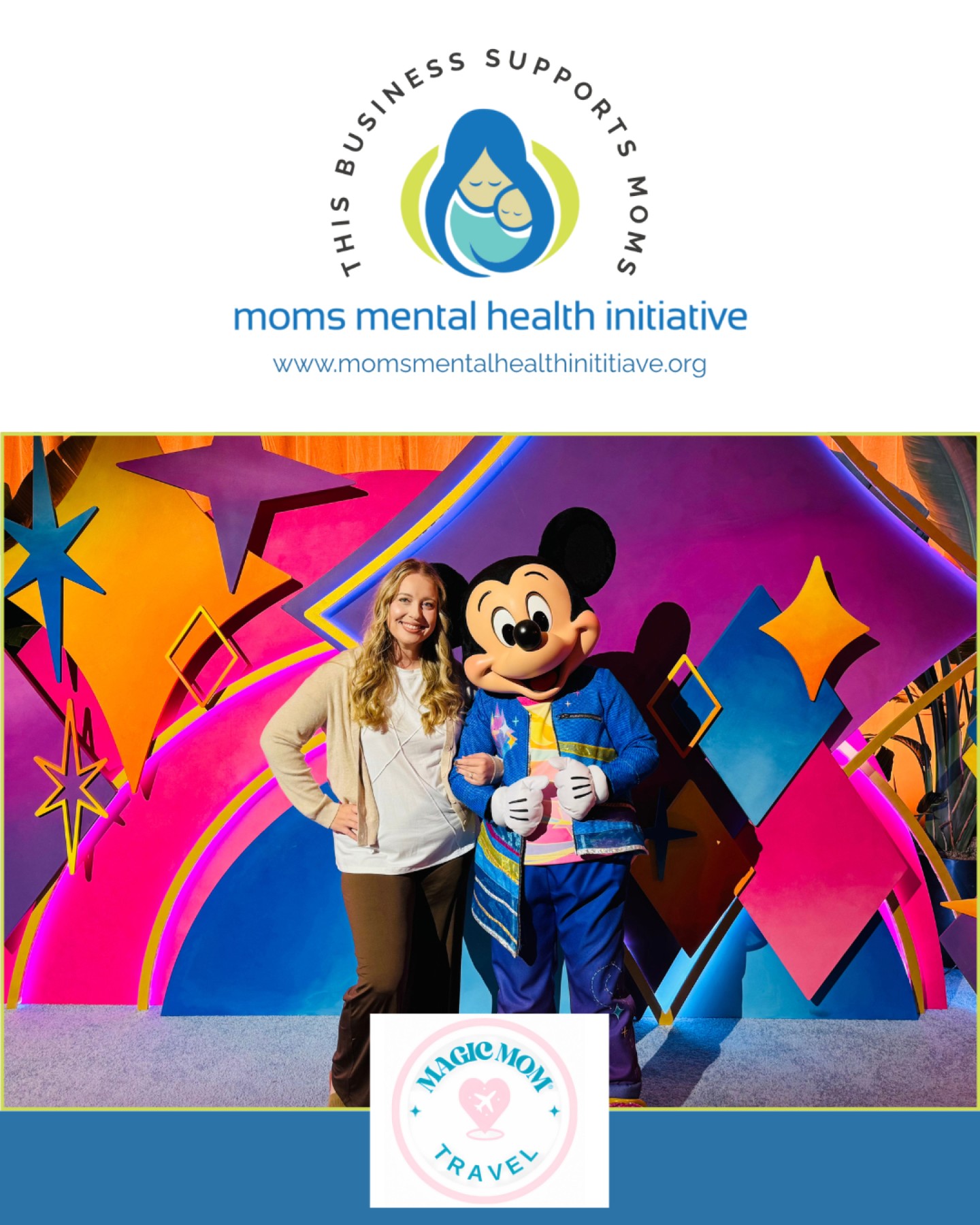 We’re proud to recognize Magic Mom Travel LLC as one of our Annual Champion Partners. Emily's business doesn’t just plan unforgettable family vacations, but truly shows up for moms.
For more than a decade, her team has guided families with care, patience, and expertise. From making travel more accessible for kids with unique needs to ensuring parents feel informed and supported every step of the way, Magic Mom Travel embodies what it means to create joyful memories while honoring the realities of parenthood.
Their commitment to empowering families mirrors our commitment to supporting moms’ mental health—meeting people where they are, easing overwhelm, and bringing a little more light into life's heaviest seasons.
We’re grateful for partners who help make magic happen for moms, both at home and far beyond it.
#supportmoms #magicmom #thankyou