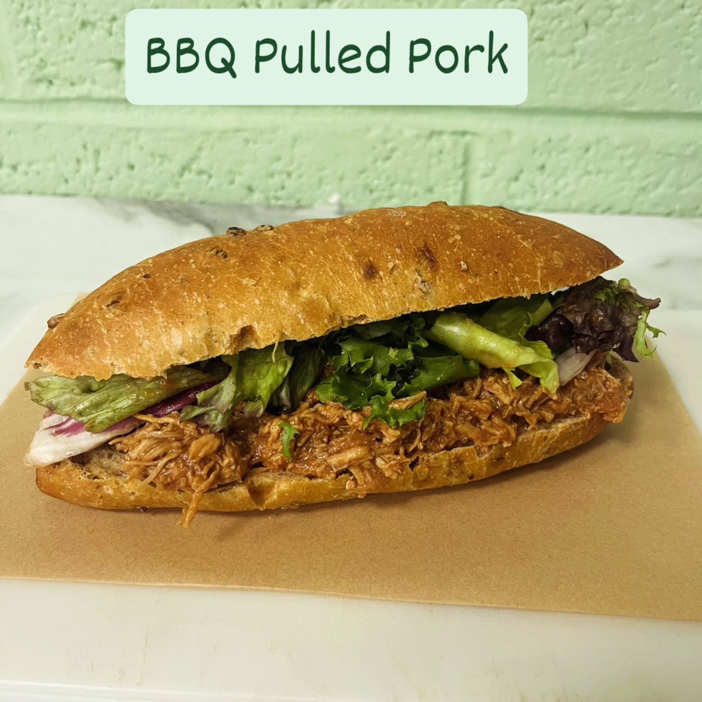 Our BBQ Pulled Pork sandwiches are back! Choose your favourite bread, ciabatta, foccacia, baguette or a sandwich with our fresh made from scratch loaves!!! #artisanbakery #madefromscratchwithlove❤️ #familybakery #suportlocal #indepentantbakery