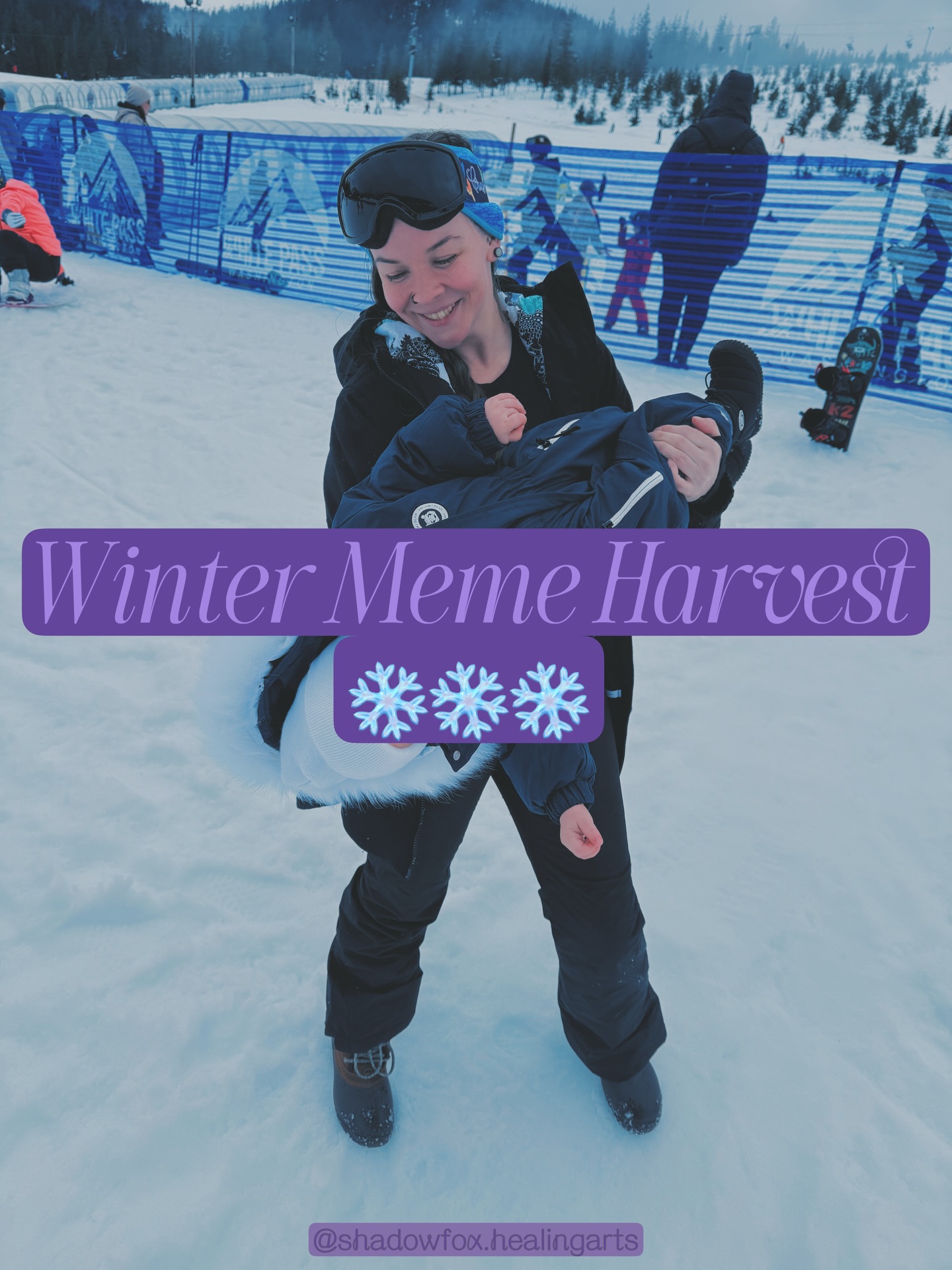 Don’t worry, I didn’t forget about the memes 🤪🔥 Here’s my winter harvest, always a mix of silly and contemplative ❄️🖤