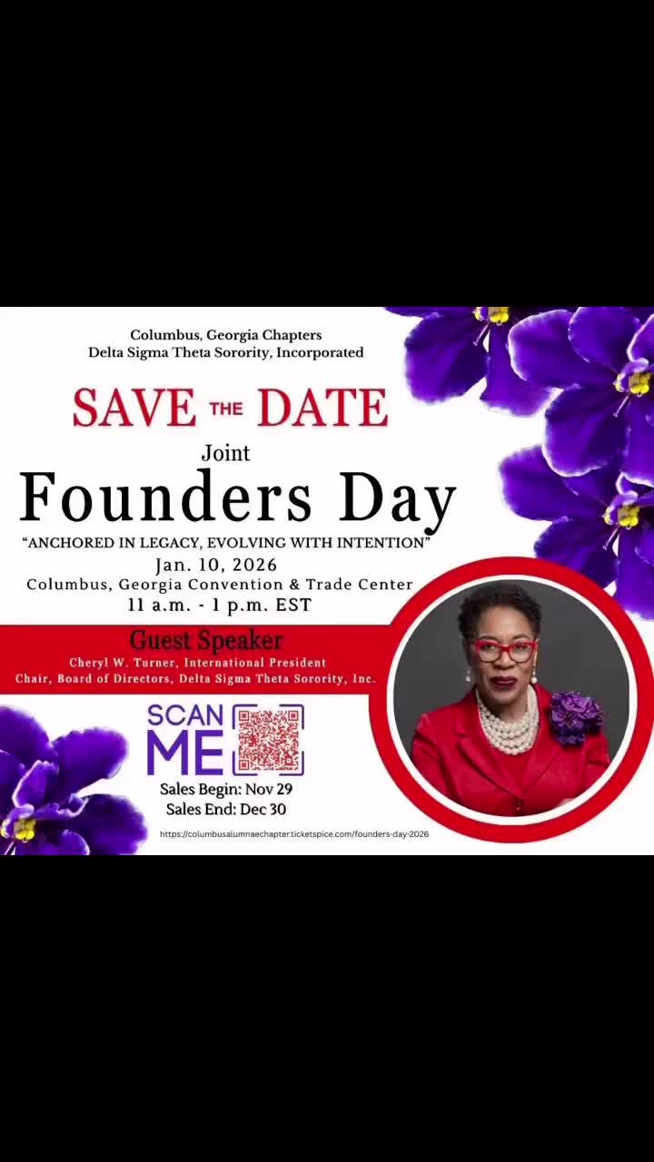 The Columbus (GA) Alumnae, Columbus Metropolitan Alumnae, and Theta Phi Chapters celebrated Joint Founders Day. Activities included a luncheon with our International President and Chair of the Board of Directors Cheryl W. Turner, visiting the historic landmark of Founder Winona Cargile Alexander, and worship at Friendship Baptist Church. Here are some highlights. #FoundersDay #DST1913 #SRDST
