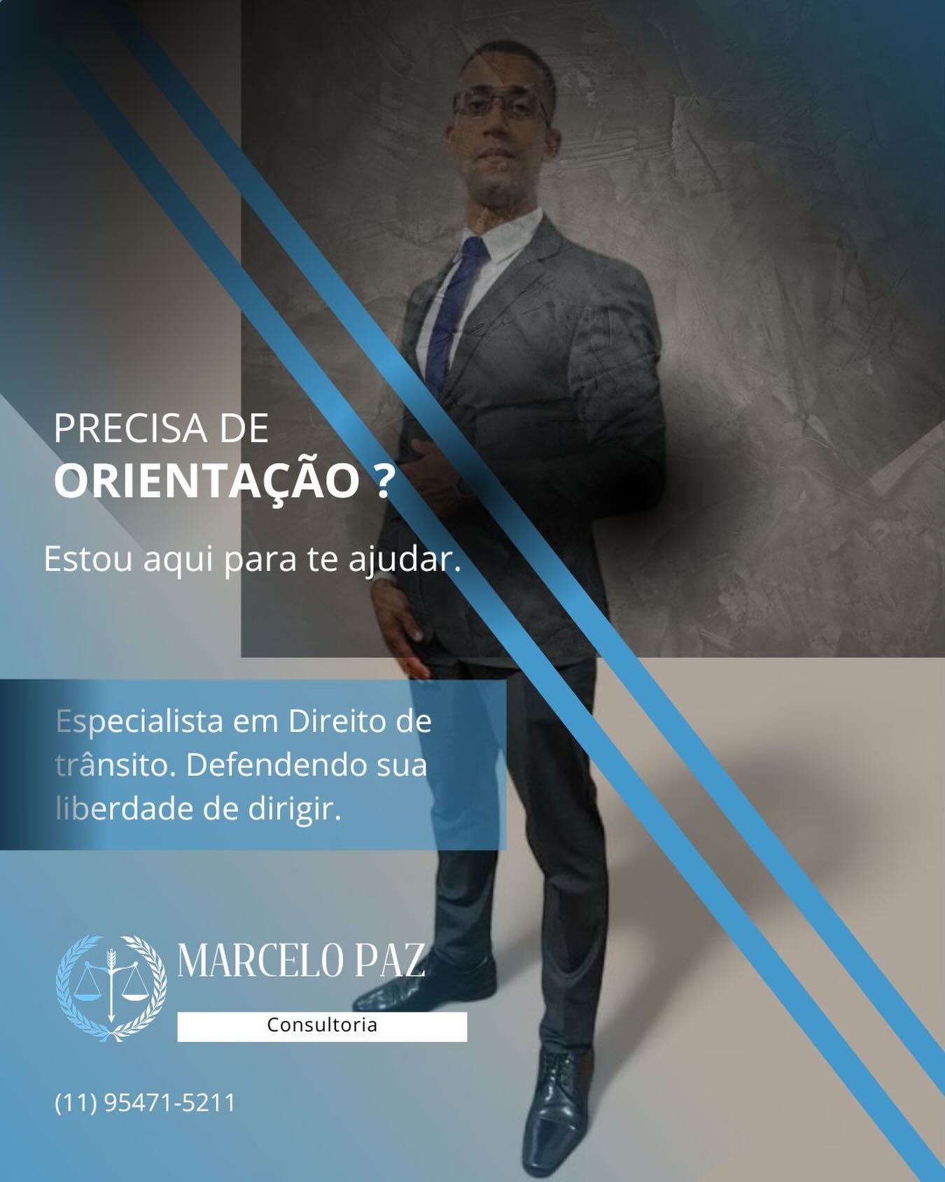 Todos os dias, vejo os desafios que os condutores enfrentam no trânsito: multas inesperadas, processos confusos, decisões injustas e aquela sensação de estar sozinho diante de um sistema complicado. Quem dirige sabe — às vezes um simples detalhe pode virar um grande problema.
Trabalhei por 10 anos na fiscalização de trânsito, e durante esse período sempre tive uma preocupação muito clara: ser justo. Cada penalidade que eu aplicava precisava ser correta, bem fundamentada e realmente necessária. Sempre acreditei que o trânsito deve ser organizado, mas também humano. E que o motorista merece respeito, orientação e, principalmente, direitos garantidos.
Com o tempo, percebi que eu poderia ajudar muito mais do lado de cá — ao lado do condutor. Por isso decidi me aprofundar ainda mais na área e seguir uma nova trajetória: defender motoristas, orientar, explicar, recorrer e lutar por processos justos.
Hoje, me especializo cada vez mais em Direito de Trânsito para oferecer segurança, clareza e apoio para quem precisa. Meu objetivo é simples:
garantir que cada condutor tenha voz, tenha defesa e seja tratado com justiça.