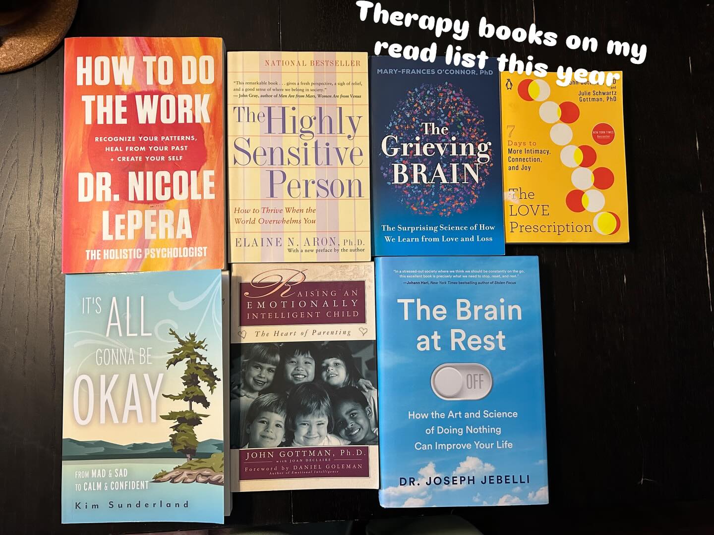 As a life long learner and lover of books, I am constantly reading and researching topics that I see in the therapy room. I like to be informed and knowledgeable about the variety of different subjects my clients bring in. I also enjoy learning for the sake of it and find reading fun! Swipe to see my therapist and “non therapy” read list for this year ✨📚. What’s on your read list this year?