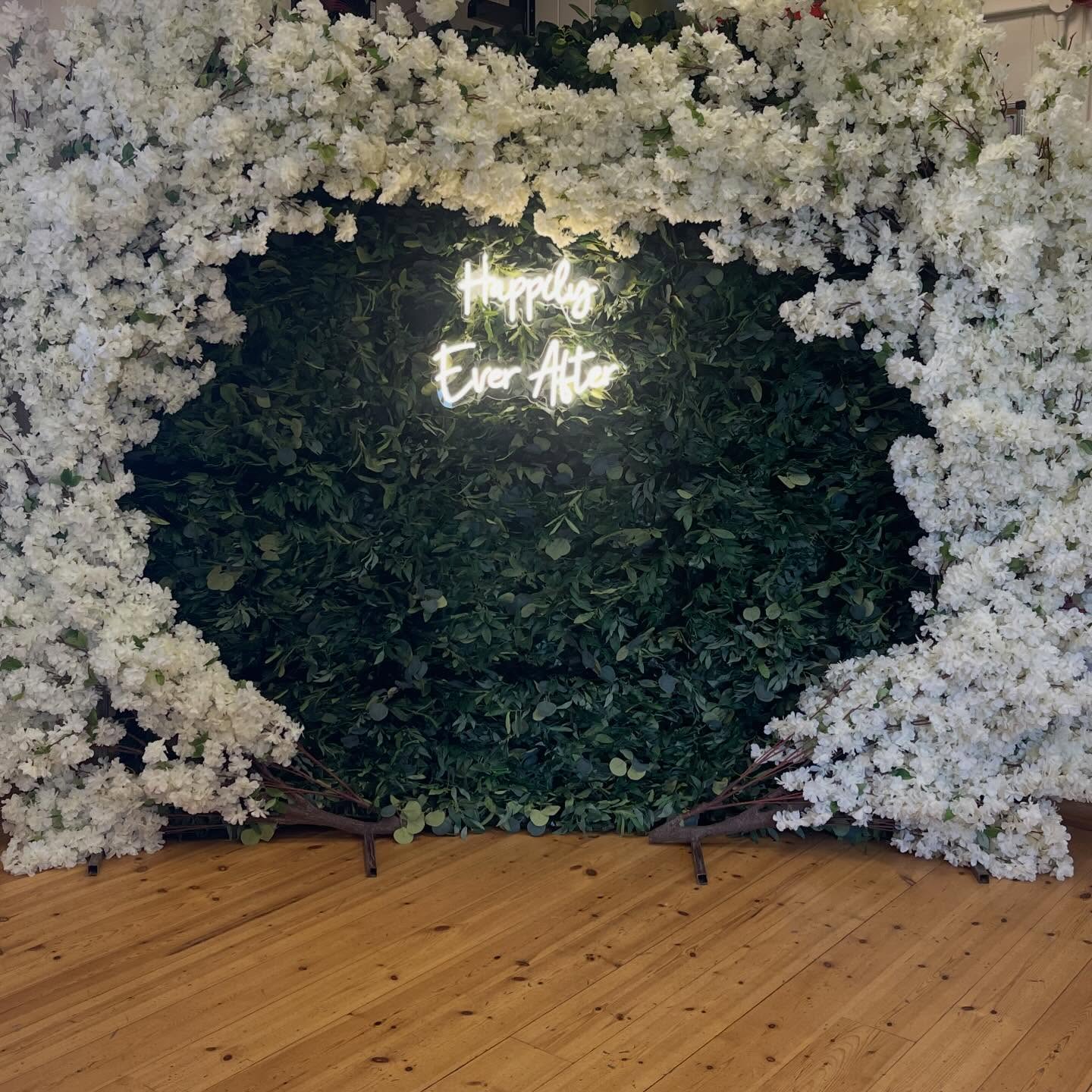 We finished 2025 with this beauty of a wedding reception setup for our brides S and H. Combining a Willow foliage wall with an ivory blossom arch, plus an added neon sign too. The perfect photo op! Congratulations to you both π₯
Roll on 2026, we have lots of exciting setups ahead and canβt wait to share move of what we get up to π
To get in touch to check availability, pricing and decor options for your wedding, email us at info@thebackdropboutique.co.uk or use our business WhatsApp 07817721972.