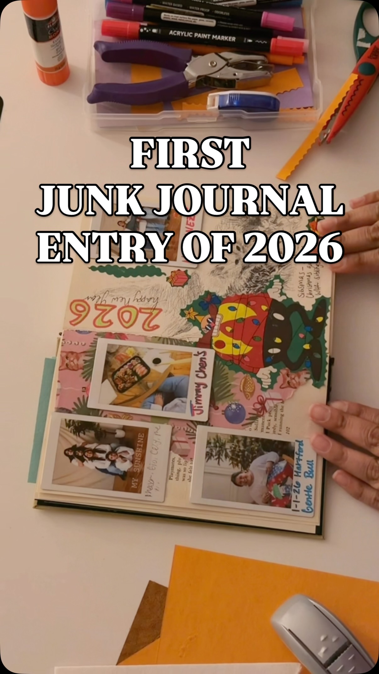 First entries for 2026 🪩✨
Should I track my goals in here like the books I read or something?
@crackedandstacked journal
@fujifilm_instax_northamerica photo printer
#junkjournaljunkies #journal #collageonpaper #journalingcommunity #junkjournalingideas