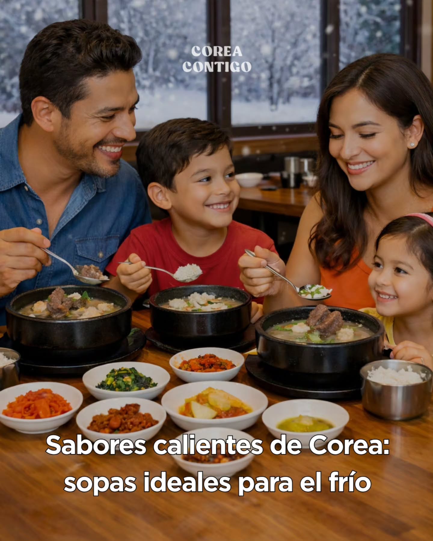 🍲 Sabores calientes de Corea: sopas ideales para el frío
❄️ Hoy nieva y el viento sopla con fuerza.
En un día así, el cuerpo pide un plato de caldo bien caliente.
En Corea, los platos con caldo forman parte esencial del invierno.
Durante mucho tiempo, la carne fue un ingrediente escaso, y hervirla permitía compartirla entre muchas personas y aprovechar cada parte del animal.
A esto se suman los inviernos fríos, la dieta basada en arroz y la costumbre de comer alrededor de una olla caliente.
🥣 Guk (국) – sopas ligeras del día a día
- Manduguk (만두국): Sopa de dumplings coreanos, suave y reconfortante.
- Bugeoguk (북어국): Sopa ligera de abadejo seco, asociada a la recuperación.
- Miyeokguk (미역국): Sopa de algas, nutritiva y muy cotidiana.
- Gukbap (국밥): Sopa con arroz dentro; destacan Kongnamul-gukbap (콩나물국밥) y Sundae-gukbap (순대국밥).
🍲 Tang (탕) – sopas abundantes para el frío
- Galbitang (갈비탕): Sopa clara de costillas de res, suave y nutritiva.
- Seolleongtang (설렁탕): Caldo blanco de huesos de res, profundo y delicado.
- Samgyetang (삼계탕): Sopa de pollo con arroz y ginseng, tradicional y reconfortante.
- Gamjatang (감자탕): Sopa intensa de espinazo de cerdo con papa, ideal para compartir.
🍲 Jjigae (찌개) – guisos intensos para comer con arroz
- Kimchi jjigae (김치찌개): Guiso picante de kimchi, símbolo de la cocina casera.
- Doenjang jjigae (된장찌개): Guiso de pasta de soja fermentada, muy tradicional.
- Sundubu jjigae (순두부찌개): Guiso caliente de tofu suave, perfecto en invierno.
- Budae jjigae (부대찌개): Guiso contundente con salchichas y jamón, lleno de historia.
🥘✨ Jeongol (전골) – el festín compartido
- Mandu jeongol (만두전골): Estofado de dumplings coreanos con verduras en caldo
- Beoseot-dubu jeongol (버섯두부전골): Estofado ligero de hongos y tofu.
- Bulgogi jeongol (불고기전골): Carne de res marinada con verduras, ideal para principiantes.
- Gopchang jeongol (곱창전골): Estofado picante de intestinos, intenso y muy popular.
✨ En Corea, el frío se combate mejor compartiendo un plato caliente de caldo alrededor de la mesa.
#corea #coreadelsur #coreacontigo #coreacontigotour #viajeacorea #toursenespañol #toursencorea #guíaenespañol #comidacoreana #gastronomiacoreana #kfood