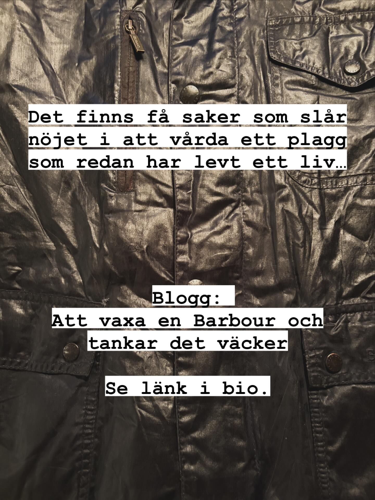 Läs vår nya blogg Notes from a Green Gents - om tweed, secondhand och ett litet projekt med mening.
Senaste inlägget handlar om glädjen att ge Barbour jackor ny vax, nytt liv och tankar det väcker. Läs Att vaxa en Barbour-och tankar det väcker, länk i bio.
#tweed #secondhand #menswear #barbour #greengentz
