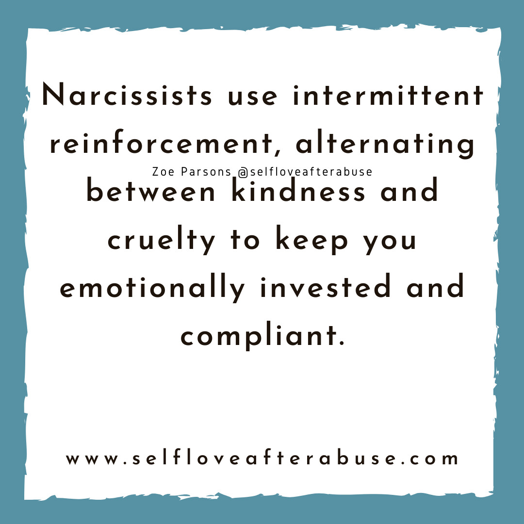 Narcissists don’t abuse all the time and that’s what makes it so confusing. They alternate between kindness and cruelty. Warmth and withdrawal. Affection and punishment. That inconsistency keeps you emotionally invested, hopeful, and trying harder always chasing the version of them you saw at the beginning.
Intermittent reinforcement creates trauma bonds, self-doubt, and compliance not connection. If you’ve felt addicted to the “good moments” while enduring the bad ones, it’s not because you’re weak. It’s because the tactic works.
👉 Ready to heal? Book your free consultation comment FREE and I will send you the link
#SelfLoveAfterAbuse #HealingFromAbuse #NarcissistAbuseRecovery #NarcissisticAbuse #IntermittentReinforcement #TraumaBond #EmotionalAbuse #CoerciveControl