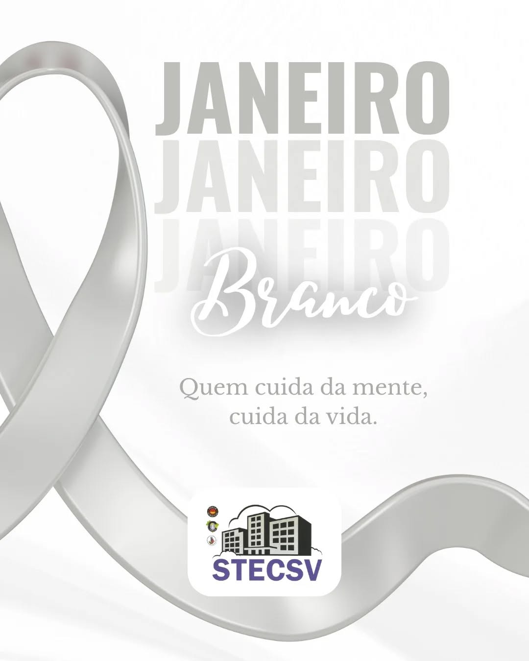 🧠✨ Janeiro Branco chegou!
Este é o momento ideal para refletirmos sobre nossa saúde mental e colocarmos o cuidado com a mente como prioridade em 2026. Afinal, quem cuida da mente, cuida da vida 💬💛
No STECSV, acreditamos que o bem-estar emocional dos trabalhadores é essencial para uma vida mais leve e equilibrada. Vamos juntos quebrar tabus, falar sobre sentimentos e fortalecer nossa rede de apoio!
#JaneiroBranco #SaúdeMental #CuidarDaMente #bemestar #STECSV SindicatoForte TrabalhadorValorizado SindicatoPresente SaúdeEmocional EquilíbrioMental ConexãoSTECSV VidaSaudável TrabalhadorConsciente 🧘♀️🌿💬
