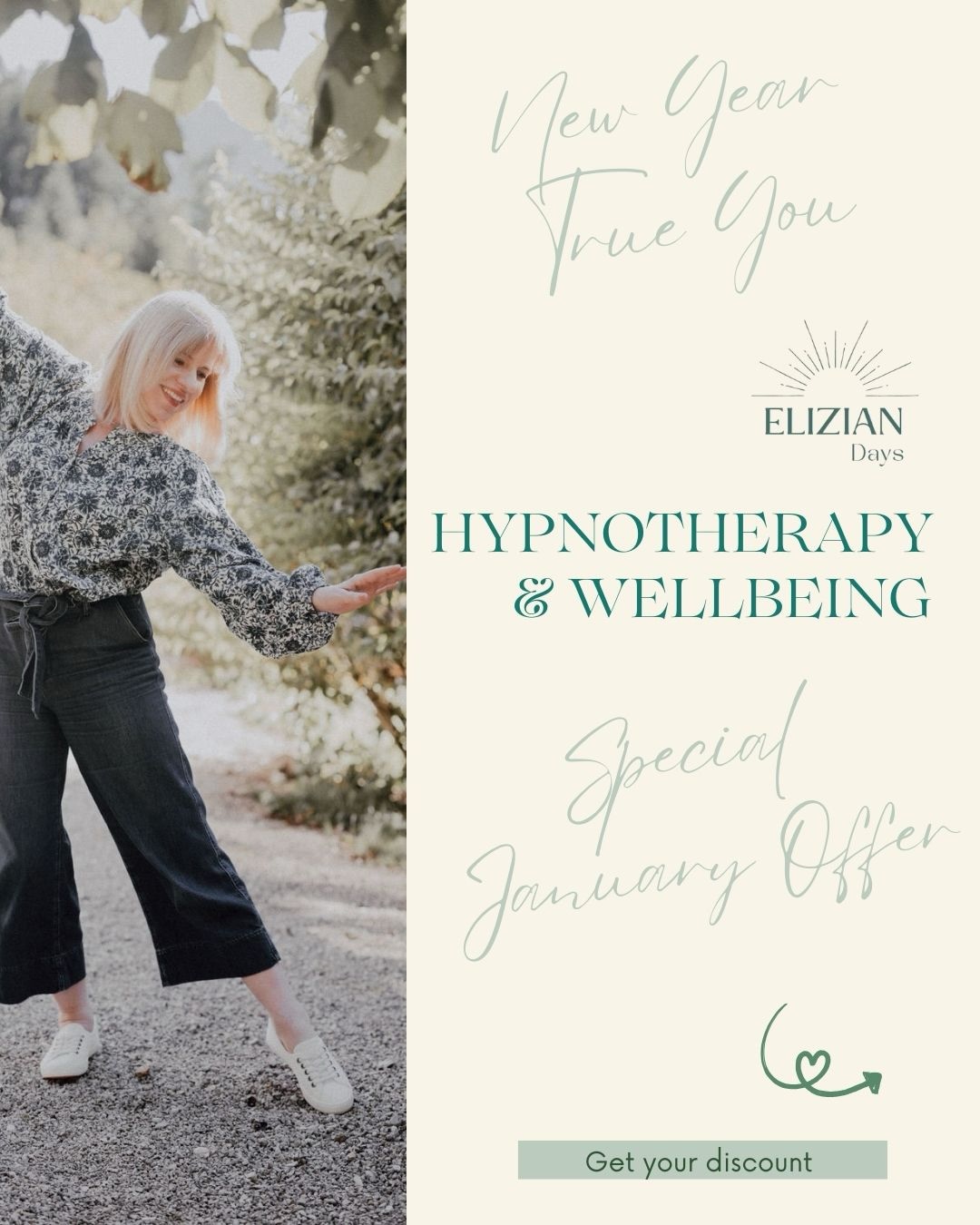 In the spirit of New Year, True You, here’s a January offer to support you in the personal transformation you’d like to see in 2026.
I help professionals managing stress and health challenges overcome their fears and anxieties using mind, movement and relaxation, so you build up resilience, get stronger and feel confident about stepping into your power.
You can use this voucher for hypnotherapy, stress management and restorative yoga sessions online or in person. Book in January and you can schedule your sessions through to the end of February.
The most popular packages right now are my Fear of Flying, Vaping Cessation and Better Sleep hypnotherapy programmes.
DM me for a confidential chat.
(If you’re a repeat client please DM me for your personalised New Year True You offer)
Please help me serve our community by sharing one word you think the world needs in 2026.
With heartfelt good wishes for a healthy, prosperous and abundant 2026.
.
.
.
#hypnotherapist #personaltransformation #NewYearNewYou #smokingcessation #fearofflying