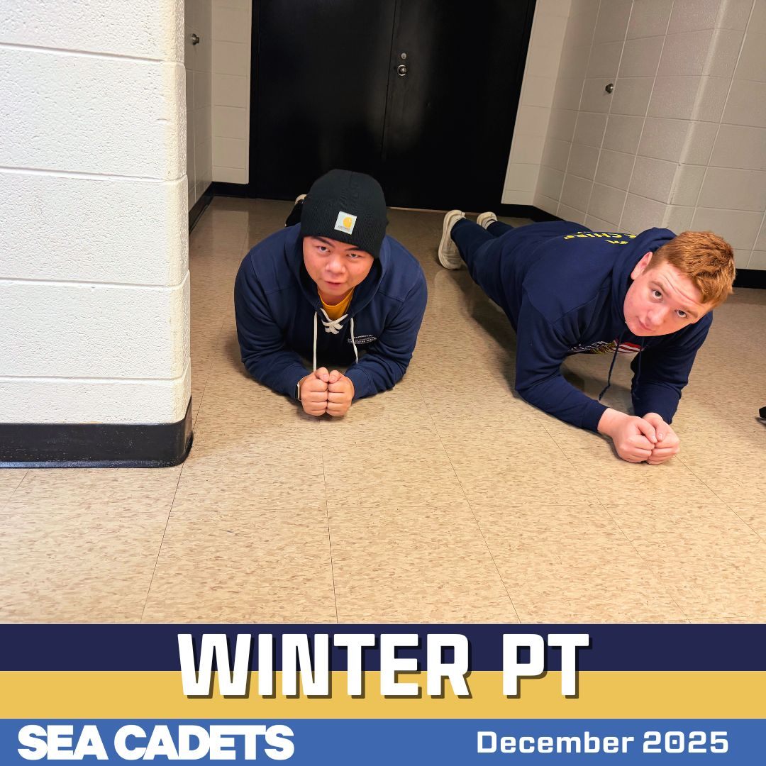 ๐ชโ๏ธ **PT, No Matter the Weather!** โ๏ธ๐ช
When the cold Midwest weather hits, our cadets adapt and keep moving! ๐โโ๏ธ๐โโ๏ธ PT moved **into the building hallway**, proving that fitness and readiness donโt stop just because itโs freezing outside.
Strong minds, strong bodiesโgreat work, cadets! โ๐ฅ
#SeaCadets #IndoorPT #AdaptAndOvercome #CadetFitness #WinterTraining #CadetLife
