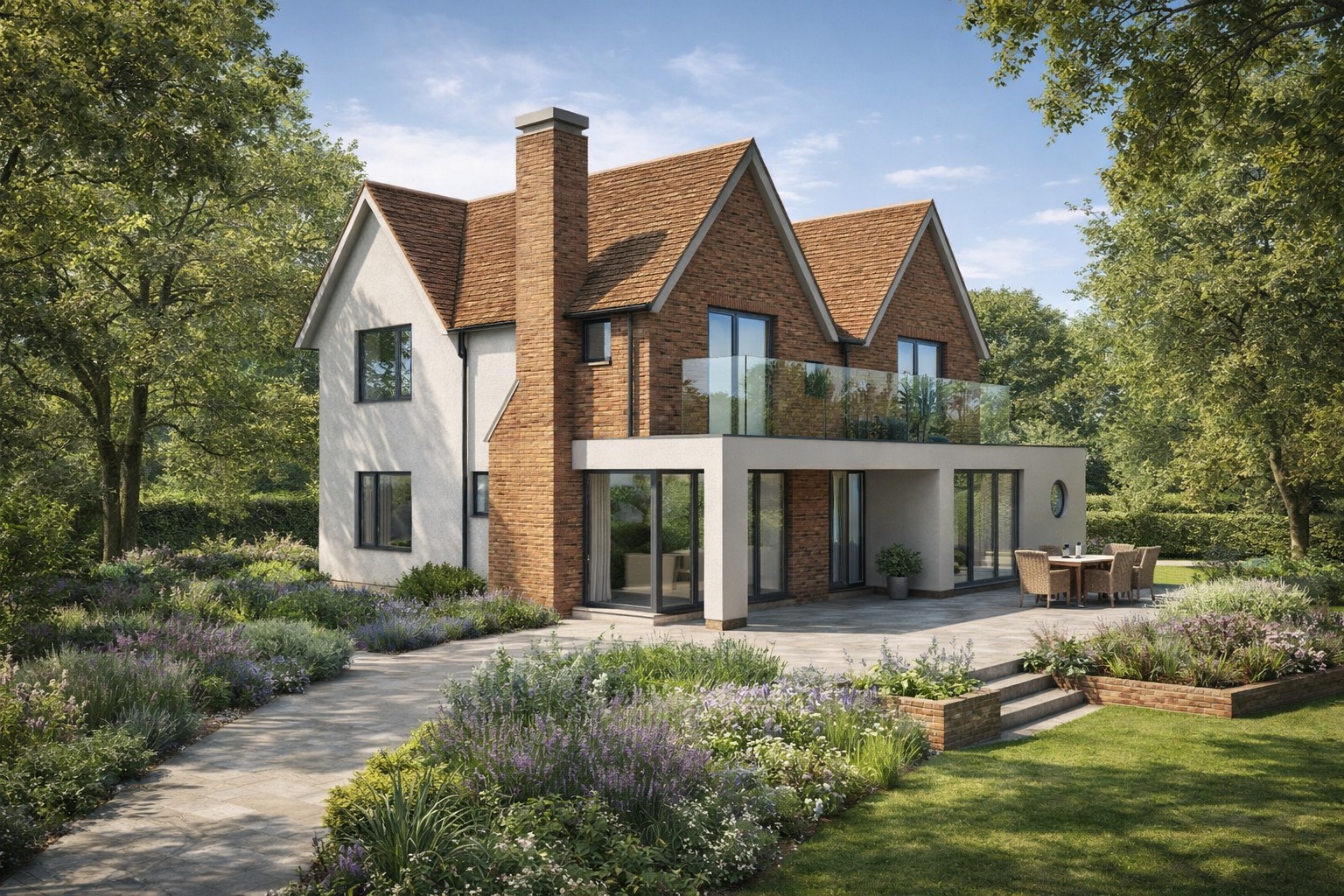 A glimpse of a recently submitted residential project in Worcestershire 🏡
Blending traditional forms with contemporary living, this new home is designed to sit naturally within its landscape while offering light-filled modern spaces throughout.
Now submitted for planning — fingers crossed 🤞
More to come as the project progresses
#architecture #archviz #architecturaldesign