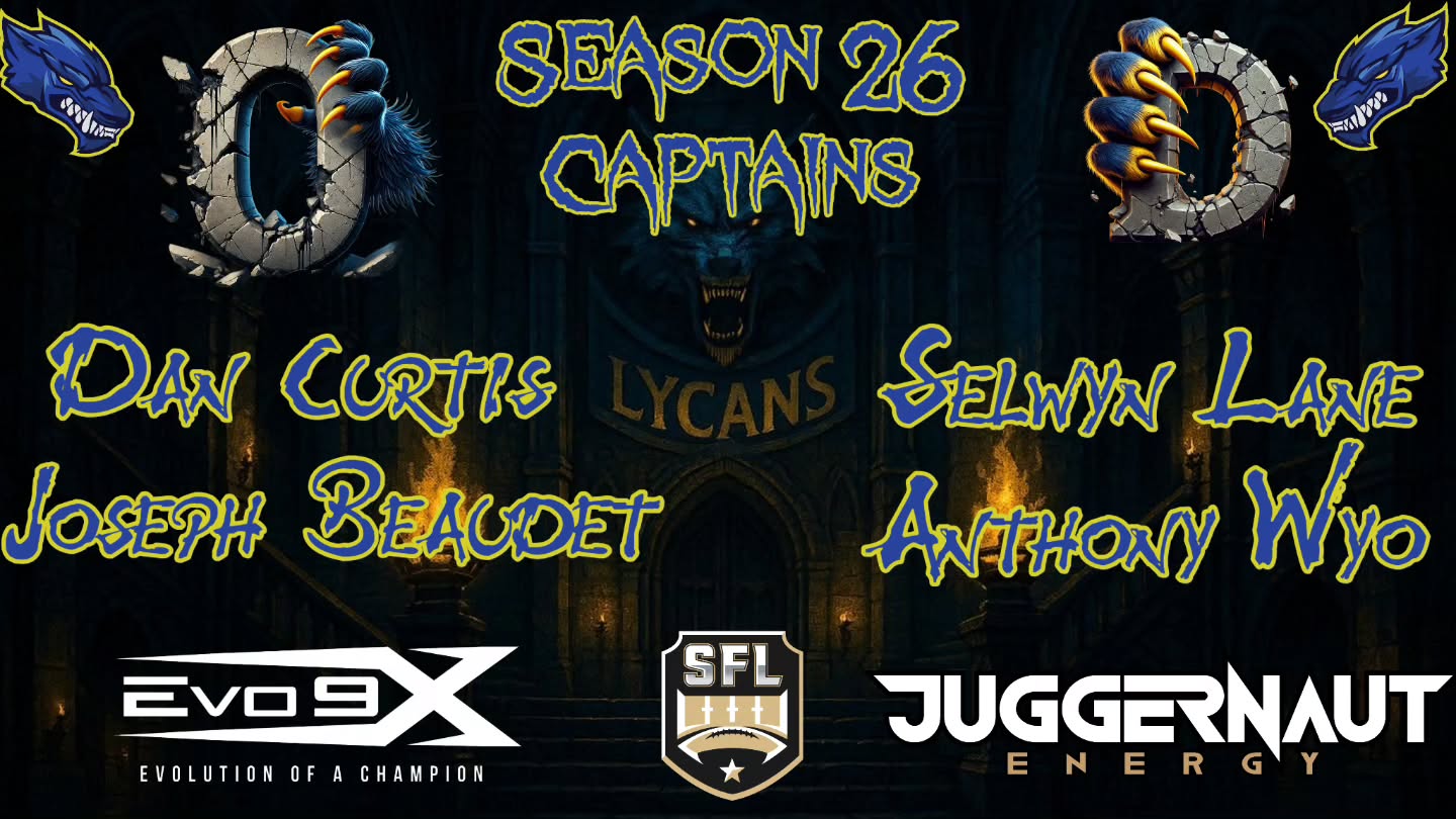 Our @simulationfl Season 26 Captains:
Offense:
Dan Curtis & Joseph Beaudet
Defense:
Sewlyn Lane & Anthony Wyo
Congratulations! Let's Build this Fortress Together!
#MakeAnImpact #HowlAtTheMoon #LycAngeles #NewMoon #CTN #ChangeTheNarrative #Fortress #Evo9X #BecomeUnstoppable