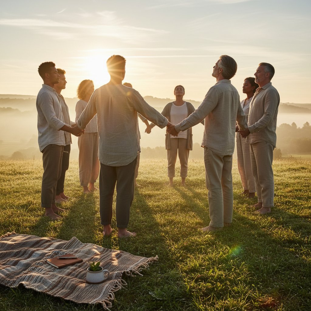 From burnout to sunrise. A journey begins.
Have you ever felt the weight of exhaustion, only to discover a quiet strength waiting beneath? In the hush of dawn, barefoot on dew-soaked grass, a circle forms. Eyes close, hands connect. One soul steps forward, arms open to the sun, surrendering old burdens and welcoming something new.
Transformation isn't a distant dream. It's a moment. A breath. An invitation to return to yourself, surrounded by others who understand just how heavy life can feel.
Ready to step into the light? Limited retreat spots for 2026 are now open. Discover more at www.wellness-travel.net/mindfitnesstrips 🌿