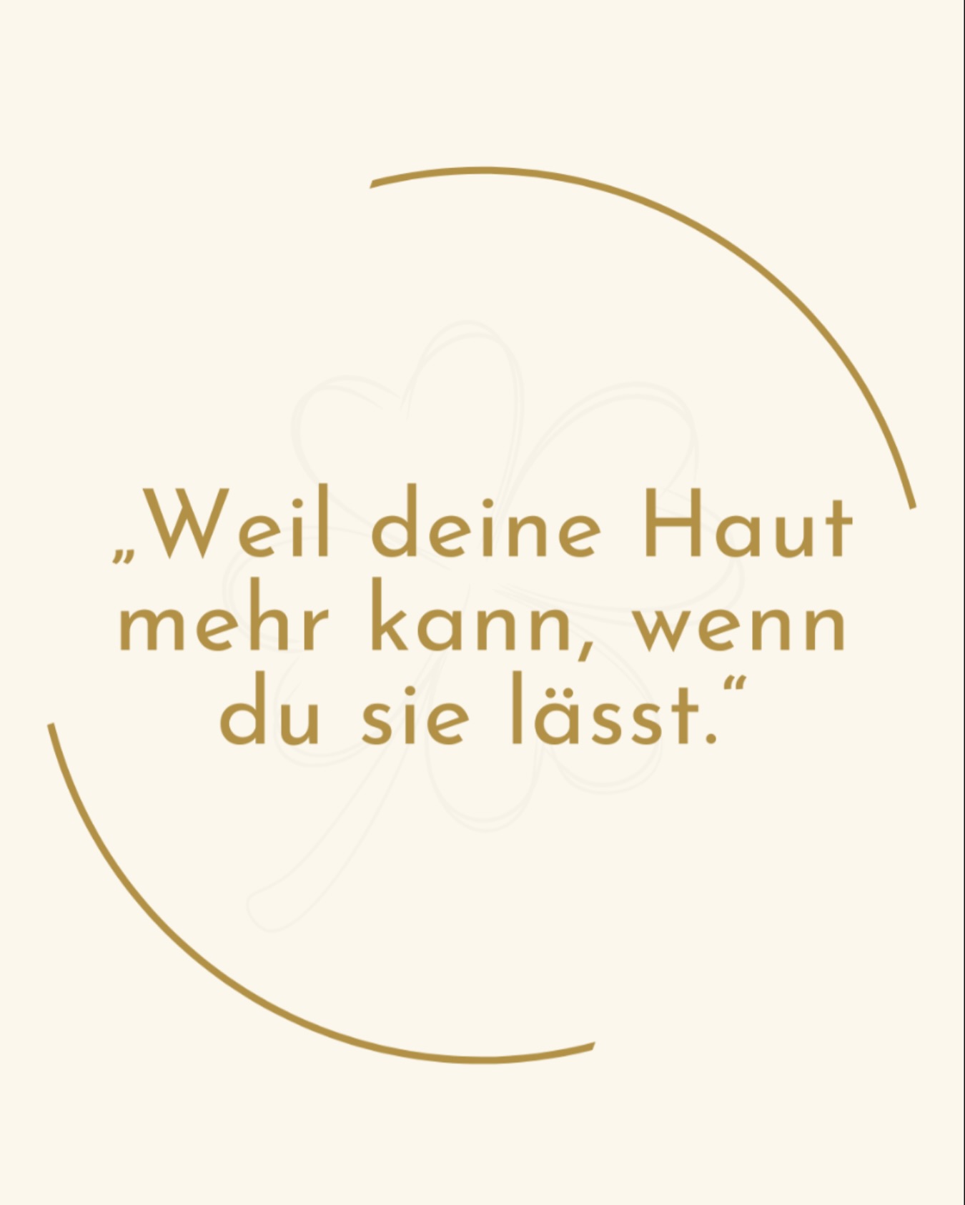 Viele Hautprobleme entstehen nicht, weil die Haut „schlecht“ ist,
sondern weil sie überfordert ist.
Eine regelmäßige Kosmetikbehandlung entlastet deine Haut:
Verhornungen werden gelöst,
die Durchblutung wird angeregt,
die Zellerneuerung aktiviert.
Das bedeutet:
Deine Haut arbeitet wieder besser für dich –
statt ständig gegen Belastungen anzukämpfen.
Ja. Ich möchte, dass meine Haut wieder in Balance kommt.
#goldencirclebeauty #hautbalance #gesundehaut #beautybehandlung #hautregeneration pflegeroutine