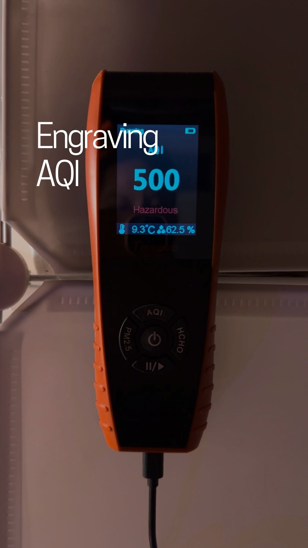 Something I measured unintentionally.
During engraving, AQI climbed to 500 in a few seconds.
That’s the ceiling on the sensor in my workshop. Tag or Share it with someone who might benefit from this knowledge. #engraving #hazardous #woodworking #madituk
