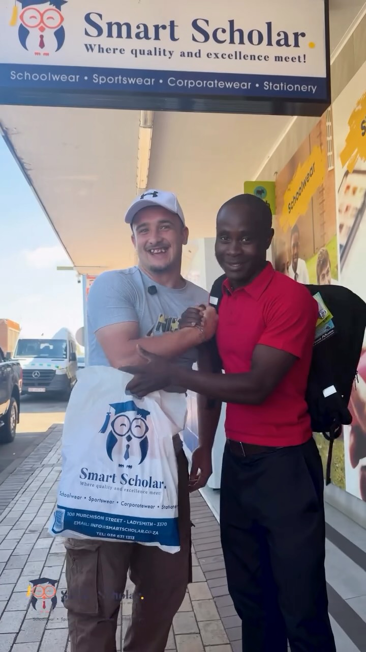 Find all that you need at Smart Scholar! 🥳🎒
From quality printing and embroidery to schoolwear, footwear, stationery essentials, sportswear, corporatewear, nurseswear and everything in-between all under one roof! 🥳📚🏫
👕✔️ Perfect fits
🎒✔️ Quality guaranteed
📚✔️ School-ready essentials
💳✔️ Flexible payment options
📍 Visit us at 108 Murchison Street, Ladysmith or WhatsApp us on 081 035 3335 to find out more!😁
Only at Smart Scholar, Your Trusted Schoolwear and Stationery Store! 🎓🦉🥇
.
.
.
#smartscholar #backtoschool #school #ladysmith schooluniform wherequalityandexcellencemee