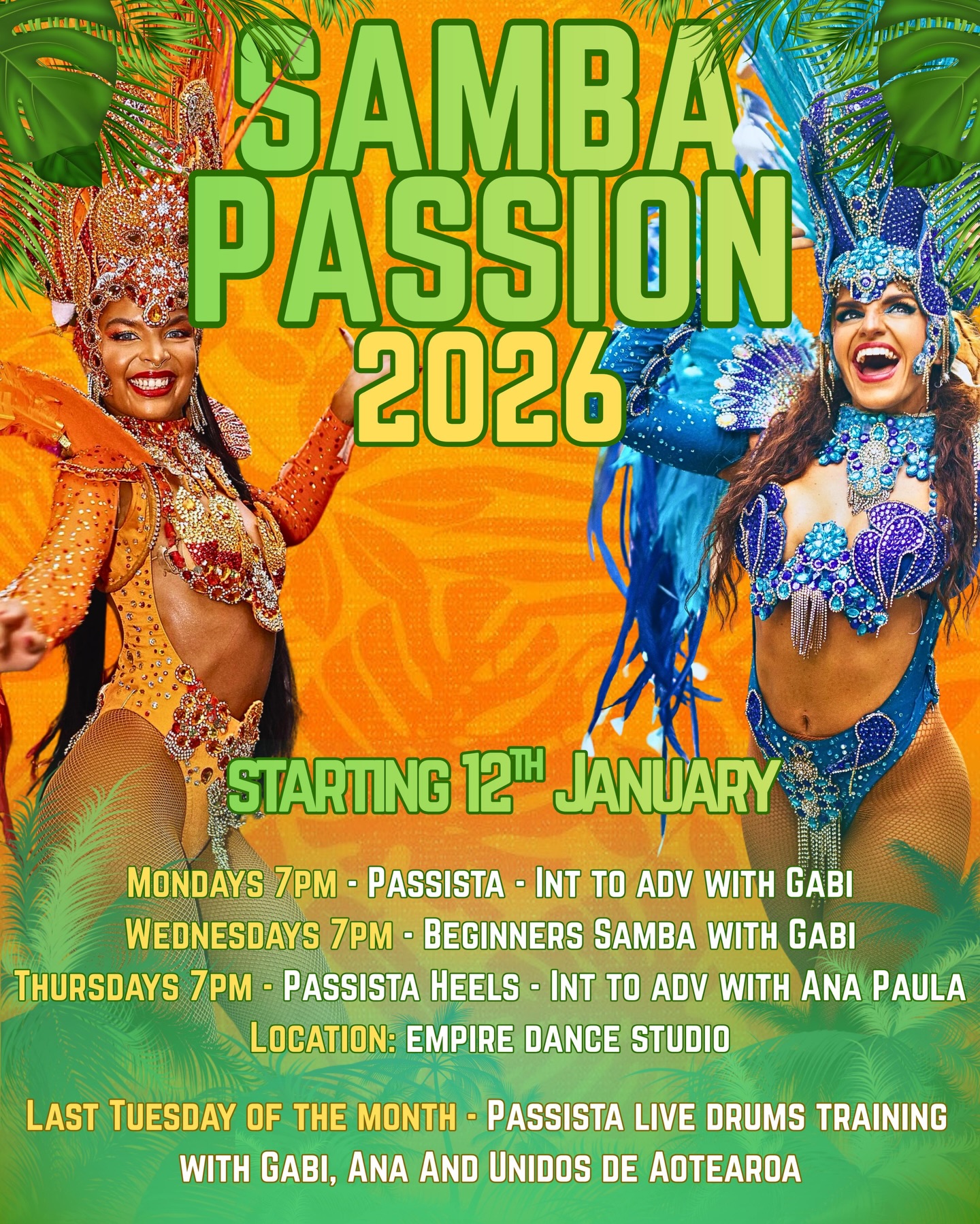 Have you ever dreamed of dancing Samba?
This is your sign 💫
Samba is not just steps, it’s culture, history, passion, and pure happiness.
With Gabi and Ana, you’ll be guided, inspired, and transported straight to Brazil 🇧🇷
Come dance, connect, and fall in love with Samba.
.
.
#samba