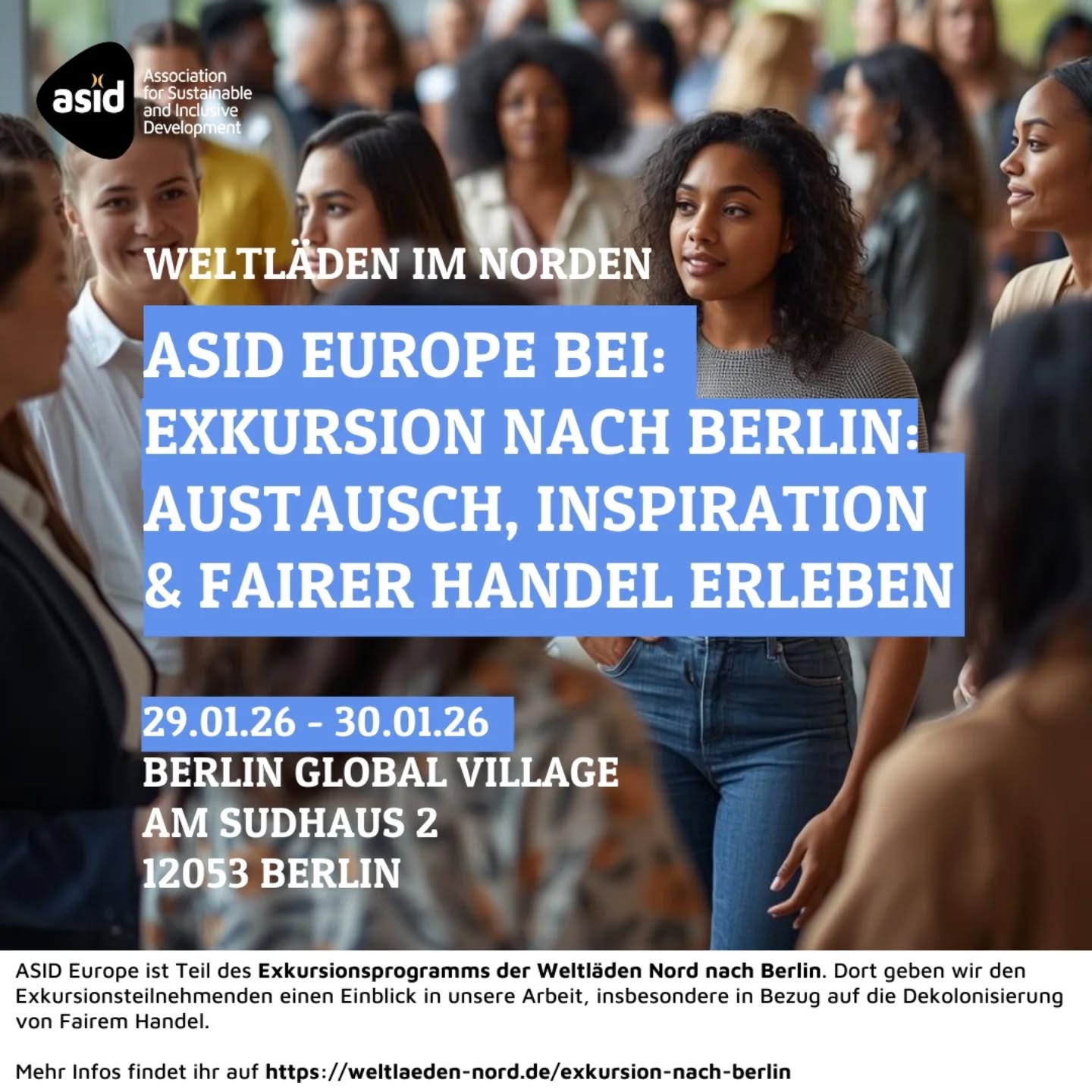 Wir freuen uns sehr, Ende Januar mit Mitgliedern von @weltlaeden_im_norden und dem @fairerhandelberlin über Fair Trade und Dekolonialismus zu sprechen!
_____
Teile des Bildes wurden mithilfe von KI erstellt.