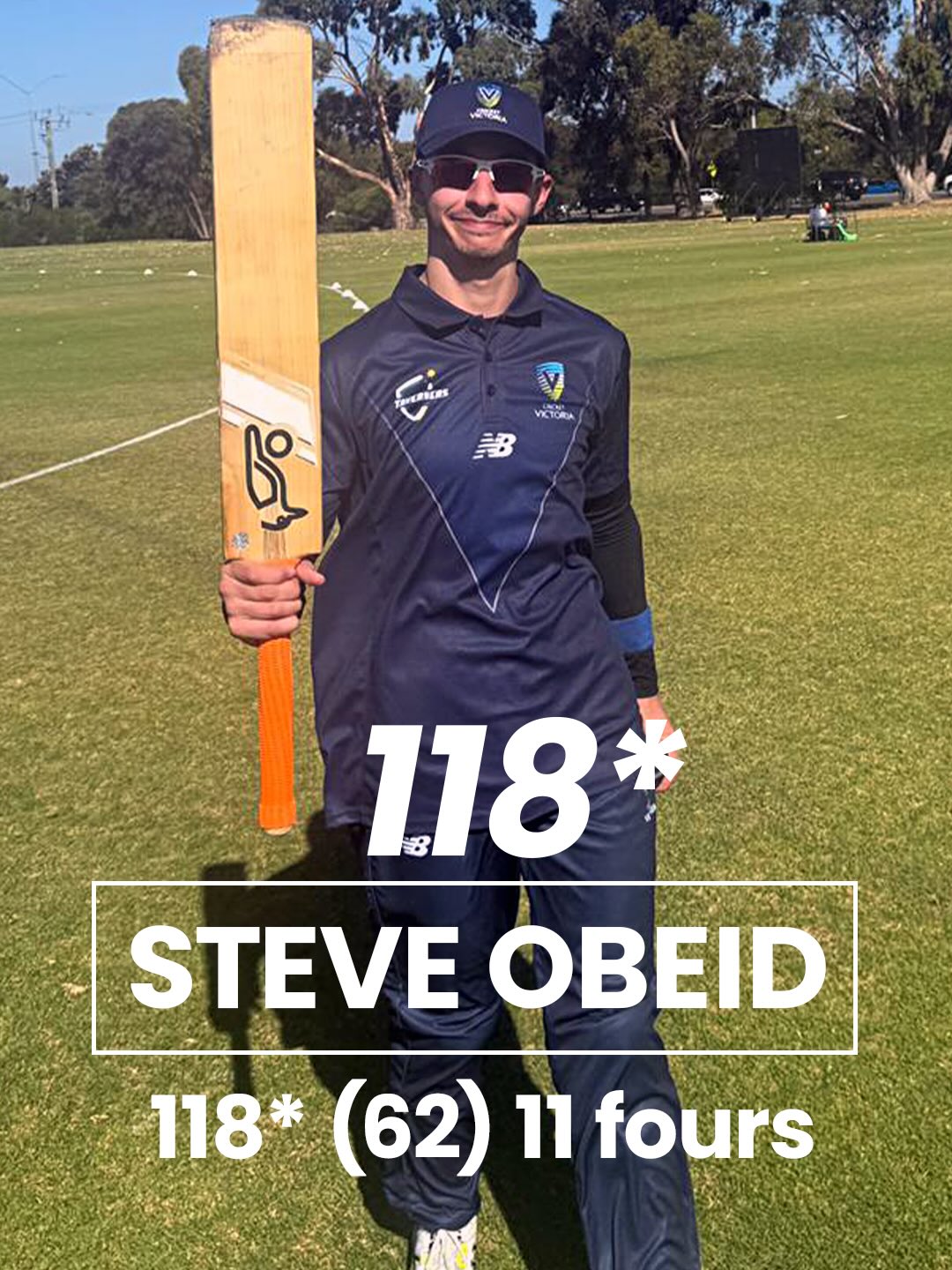 Century for legend @steveobeid10!!
118* off 62 balls inc 11 fours.
Massive knock setting up the VICS with a solid 233 to defend against SA.
#NCIC #blindcricket #govics