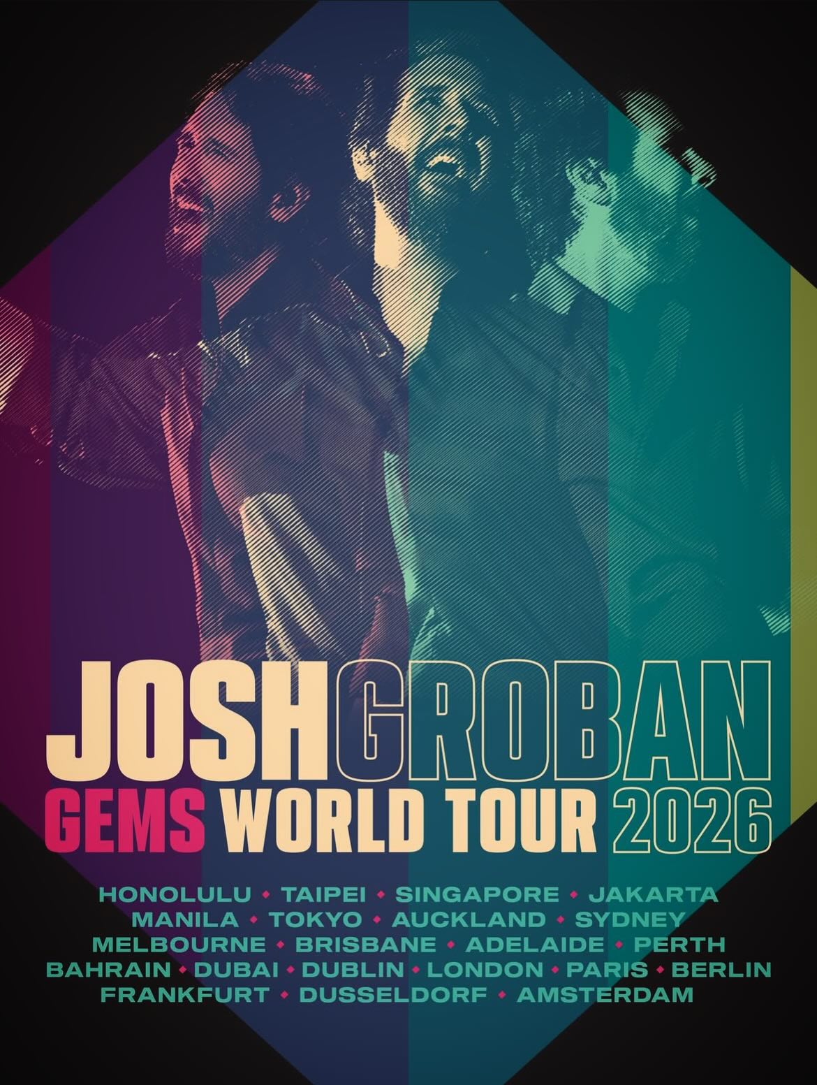 Hitting the road with the Groban crew again in ‘26 ✨
•
•
Can’t wait to hit up some of my favorite countries and venues with some of my favorite people!
•
•
Swipe for US tour dates with @iamjhud starting in June ✨
•
•
•
#tour #touring #travel #music #joshgroban