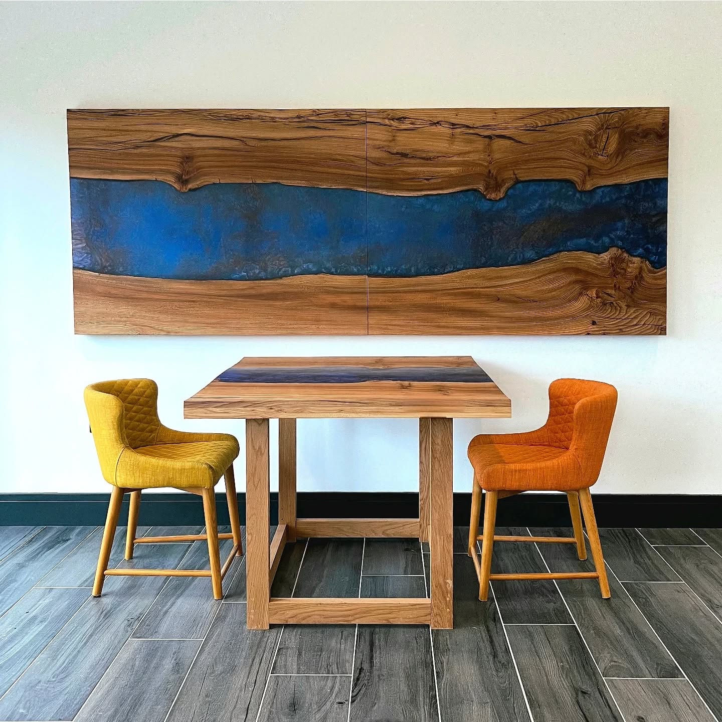 Introducing a true showstopper: Our custom, three-part dining table set that transforms into a stunning installation art piece!
Two forward-thinking clients approached us with an exciting challenge, design a dining table that could hang on their wall as art for most of the year, then easily assemble into one large table when needed.
Our skilled team at Borg Woodwork Designs brought this vision to life using live-edge elm and resin. The clients personally selected the resin colors to echo the vibrant hues of the sunsets and sunrises they witness from their open-plan living space.
When the two larger panels are removed from the wall the legs that were once tucked neatly away are able to drop down, the top of the smaller table can be removed to be hung in the larger panels stead then the clients are able to use the leg frame to support the center of the larger dining table.
We really enjoyed working on such an innovative project that really focused on putting the clients first.
📩 DM us or email: contact@borgwoodworkdesigns.com
.
.
.
.
.
#Woodwork #WoodworkingCommunity #WoodworkingDesign #WoodArt #handcrafted