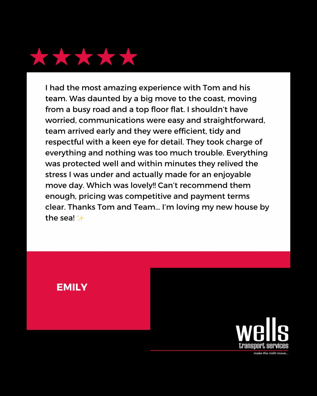 If you or someone you know is looking to move home, let Tom and his team look after you….