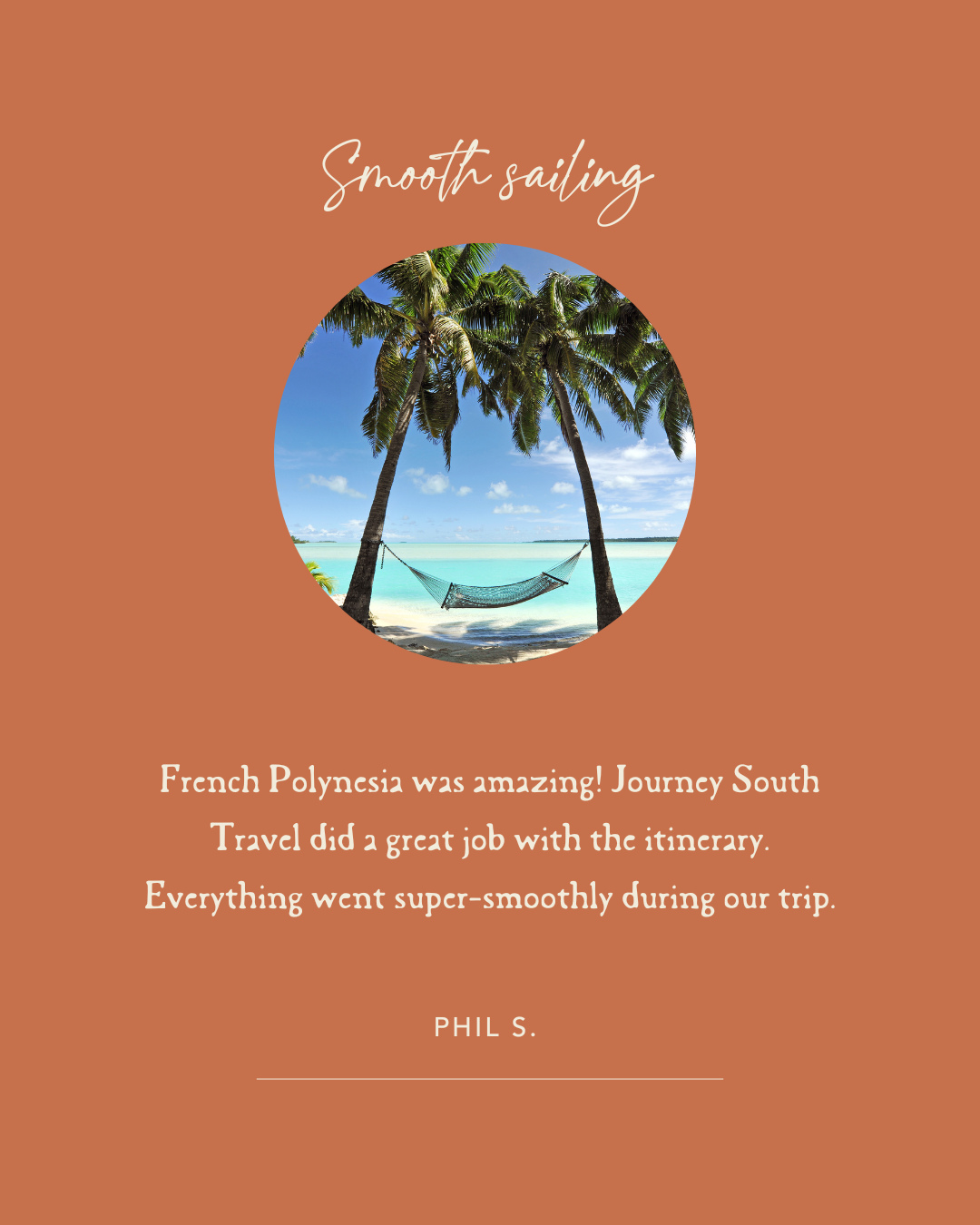 🌺 From the vanilla-scented air of Taha’a to the lagoons of Moorea and Bora Bora, every moment unfolded seamlessly through the custom itinerary we created for this island adventure.
📩 Start planning your own French Polynesia journey with Journey South today.
#JourneySouthTravel #FrenchPolynesia #LuxuryTravel #Taha’a #BoraBora #Moorea #TailoredJourneys #SouthPacificLuxury