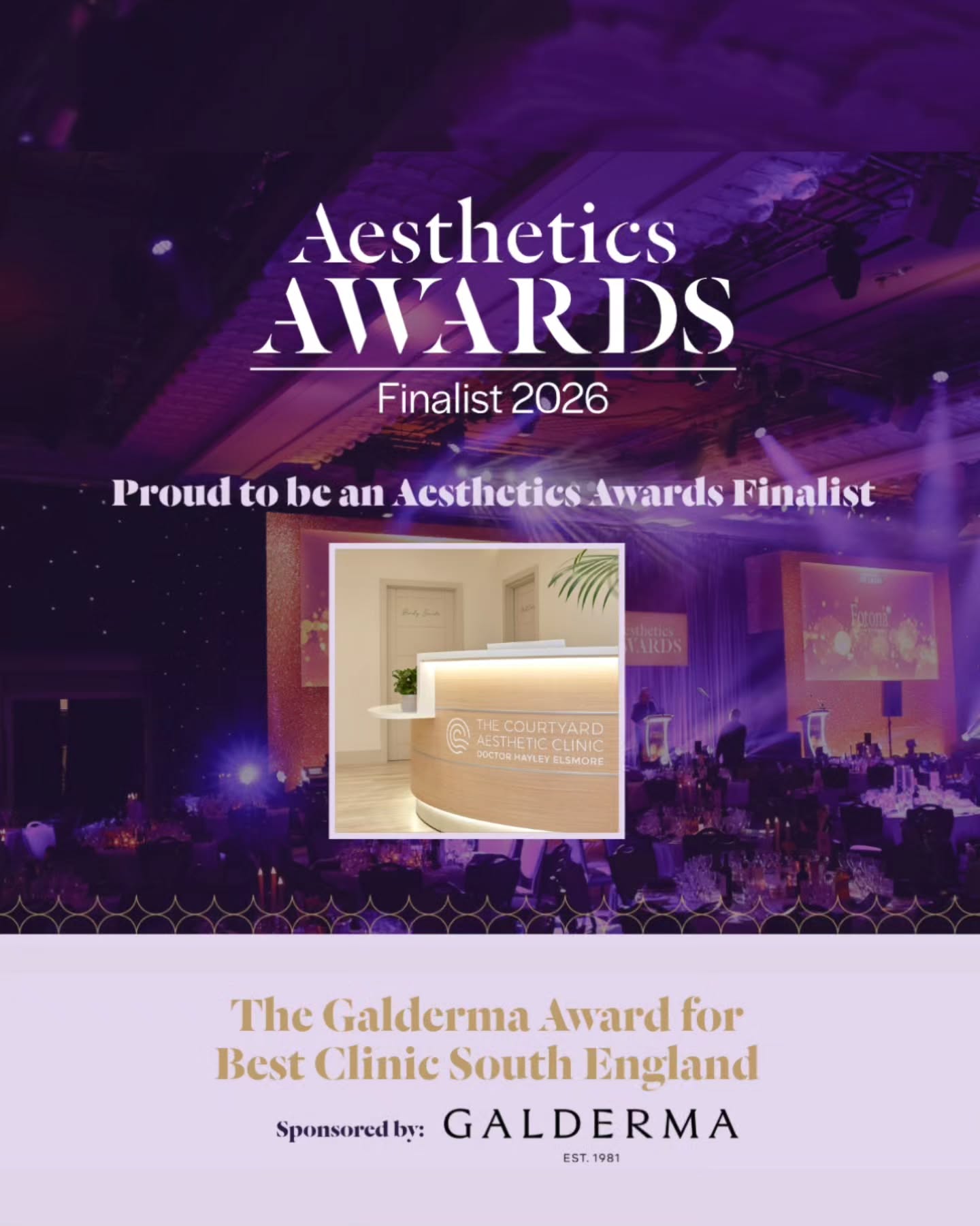 What a way to start the new year! ✨
We are incredibly proud to announce that we are FINALISTS for Best Clinic - South England at the Aesthetic Awards 2026 🏆
This is a HUGE achievement for our team. The Aesthetic Awards are the most prestigious and longest-standing awards ceremony in the UK medical aesthetics industry, celebrating excellence and innovation across the field - so to be recognised among such an exceptional group of clinics across the whole country is a true honour.
@aestheticsjournaluk
Thank you to our amazing team and wonderful clients for being part of this journey. We couldn’t do it without you 🤍
Bring on 2026! ✨
#aestheticawards2026 #awards #finalists