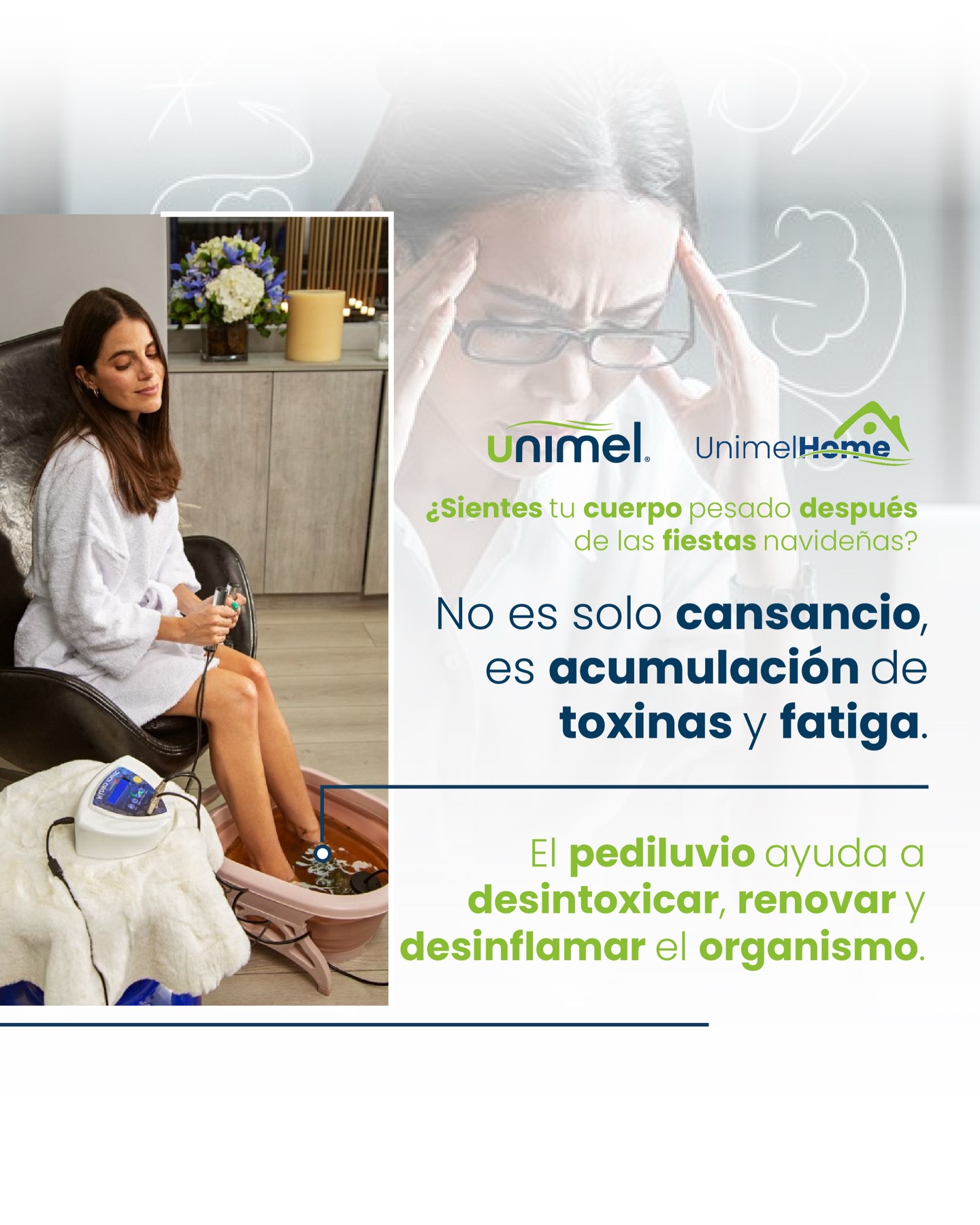 ¿Sabías que los excesos y las toxinas también se acumula en tus pies?
El Pediluvio utiliza un sistema de electrólisis para estimular la depuración de toxinas, ayudando a tu cuerpo a recuperar su equilibrio natural de adentro hacia afuera.
Es el tratamiento ideal para desinflamar, mejorar la circulación y sentir una ligereza inmediata.
#Pediluvio #Toxinas #Cuerpo #Equilibrionatural
