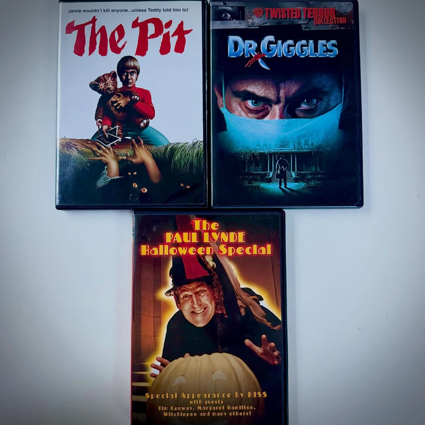 Three horrifying DVD gems from my Amoeba haul yesterday 🩸📀
#horror #movies #dvds #scary #instagood
