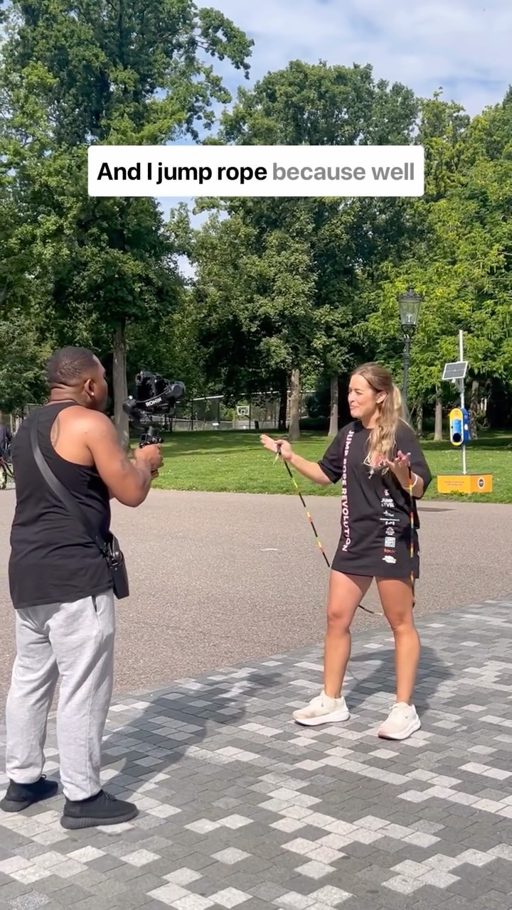 Bts 🎬 “I jump rope because it brightens my life” 😊☀️ What about you?! We would love to know what your favourite part about jump rope is.
As the year comes to an end we start appreciating it in a very special way. This was definitely one of our Highlights ❤️👇
📍Jump Rope Revolution @elevaterope @jumplevel
Thank you for having us 🫶🏽 See you next year! 🤩
#elevaterope #jumplevel #nadiletics #jumprope #skipping