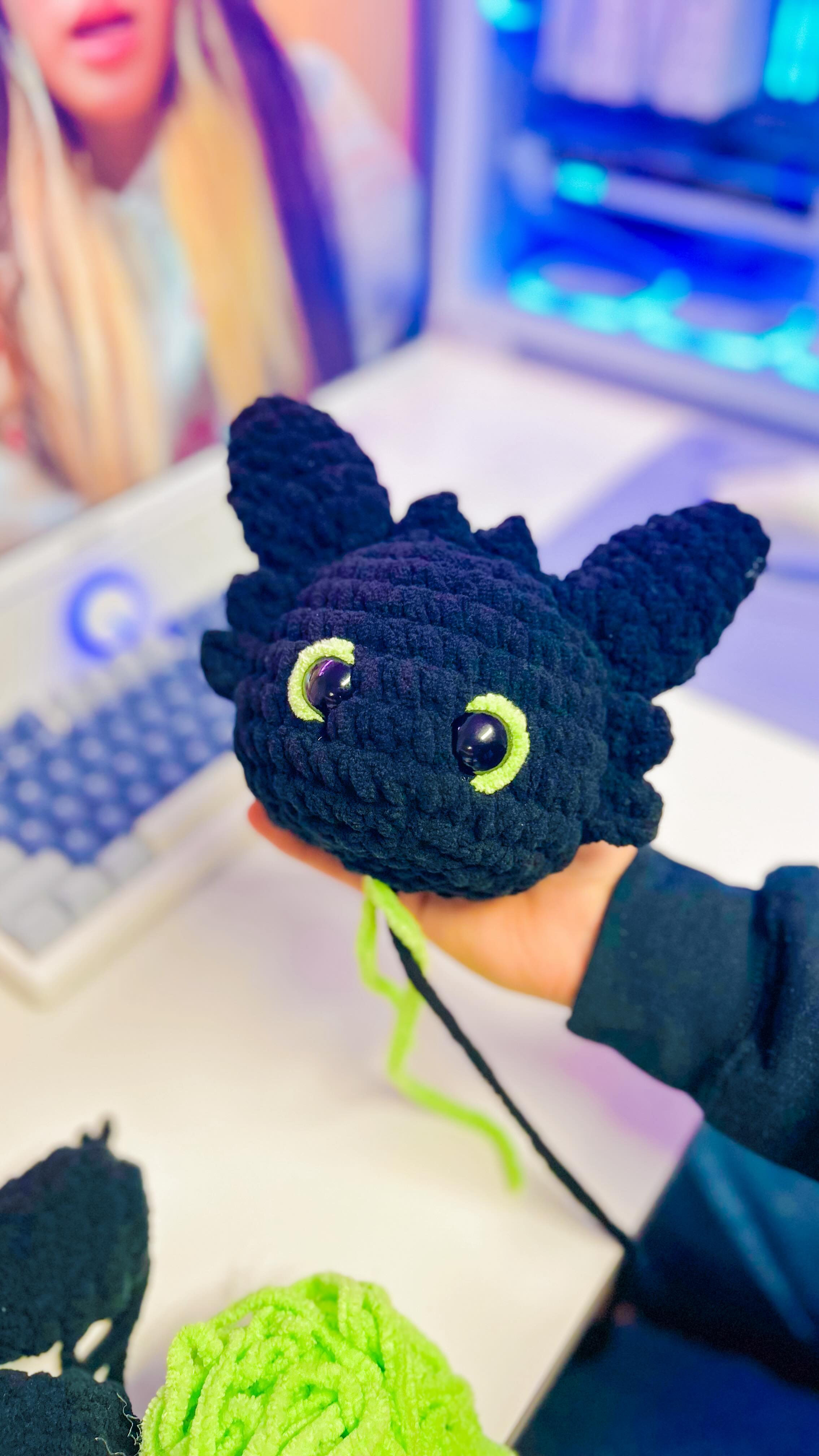 This custom order made my inner child SO happy!! 💕
I’ve loved How to Train Your Dragon since I was little, so getting to crochet Toothless was extra special.
Even before he was finished i was already obsessed.
Be honest, should I make more for future pops? 👀💬
#crochet #yarnfusion #handmadebusiness #crochetplushies #httyd
