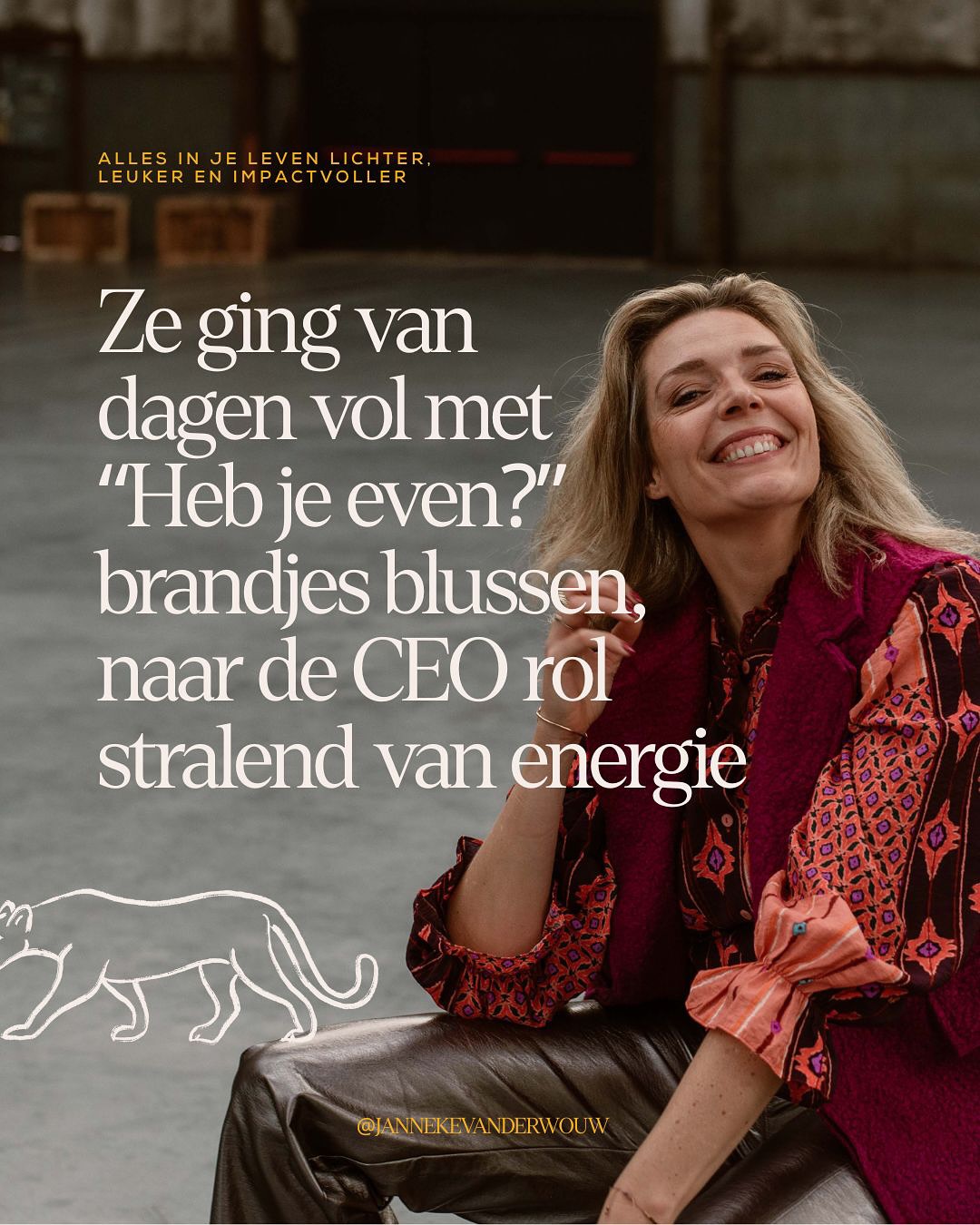 Celebrate de groei van deze geweldige vrouw met me! š„šÆāāļø Haar energie bruist: āhet valt op, ik krijg er vragen en complimenten over van anderen!ā
Ze verlengde onze samenwerking opnieuw en ik kan niet wachten, omdat ik weet dat er nóg zoveel meer mogelijk is voor haar. En dus ook voor haar bedrijf en gezin ā¤ļøāš„
Want leiders zoals zij prioriteren hun verlangen en zien wat ze daarvoor nodig hebben. Die kijken zichzelf eerlijk aan, doorzien hun valkuilen, investeren in zichzelf, schakelen experts in en ondertussen hebben we samen zoveel lol om wat de experimenten en challenges doen met haar gedachten en patronen.
Elke dag dankbaar voor de moedige doorpakkers in mijn wereld, die ervoor kiezen om lichter te leven š¤©
Lichter leven vol plezier en energie is niet moeilijk. Het is een besluit.
Je bent welkom, DM ākoersā dan laat ik je zien hoe.