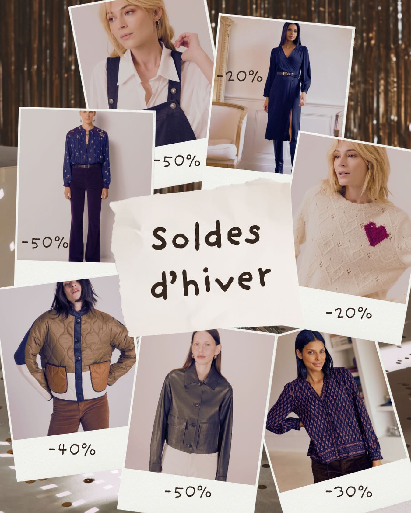 C’est le jour J! Profitez de réductions allant jusqu’à -50% sur notre eshop www.filledavril.com #soldes #promotions #mode #filledavril #filledavrilboutique