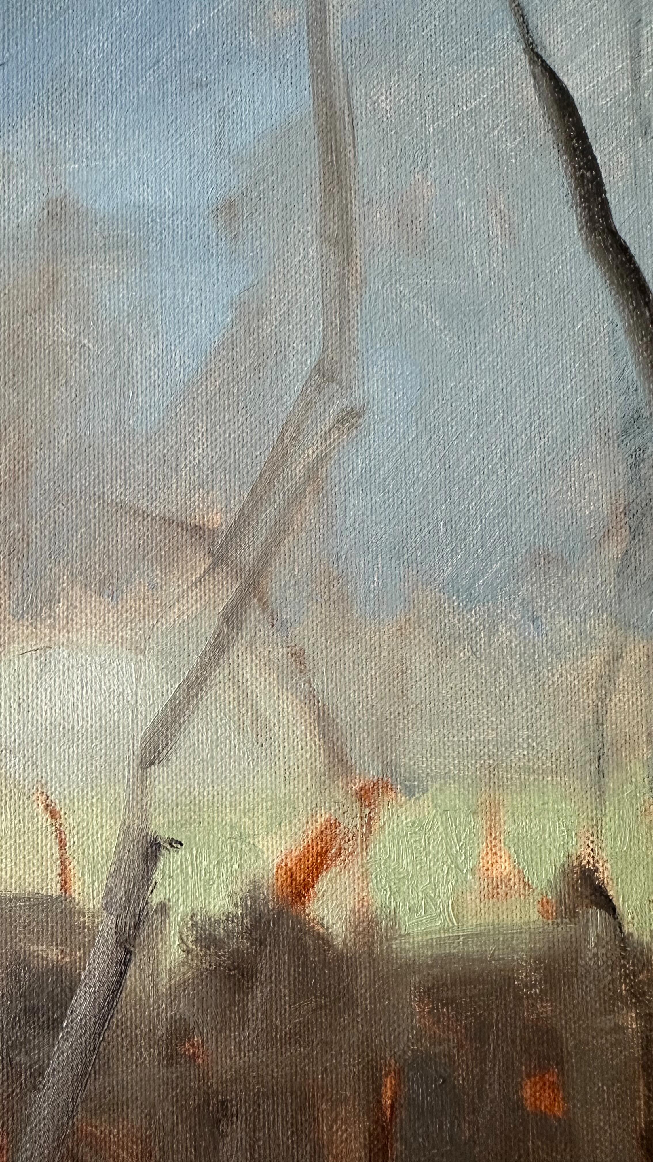 With so much snow outside, a snow painting simply couldn’t be missing from my forest series ❄️🌲
#forestseries #snowpainting #winterlight #contemporarypainting #abstractlandscape