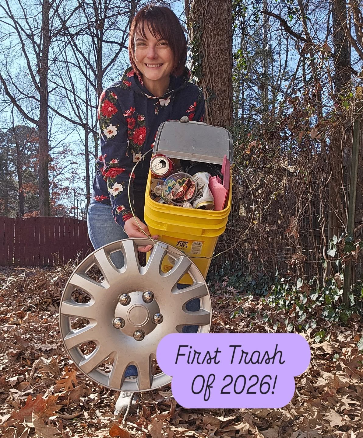 Seven pounds to start the year - that seems fortuitous!
Neighborhood a little bit cleaner on this sunny winter day. ☀️
#TrashCleanup #ProtectOurWaterways #NeighborhoodCleanup #ProtectNature #ProtectWildlife