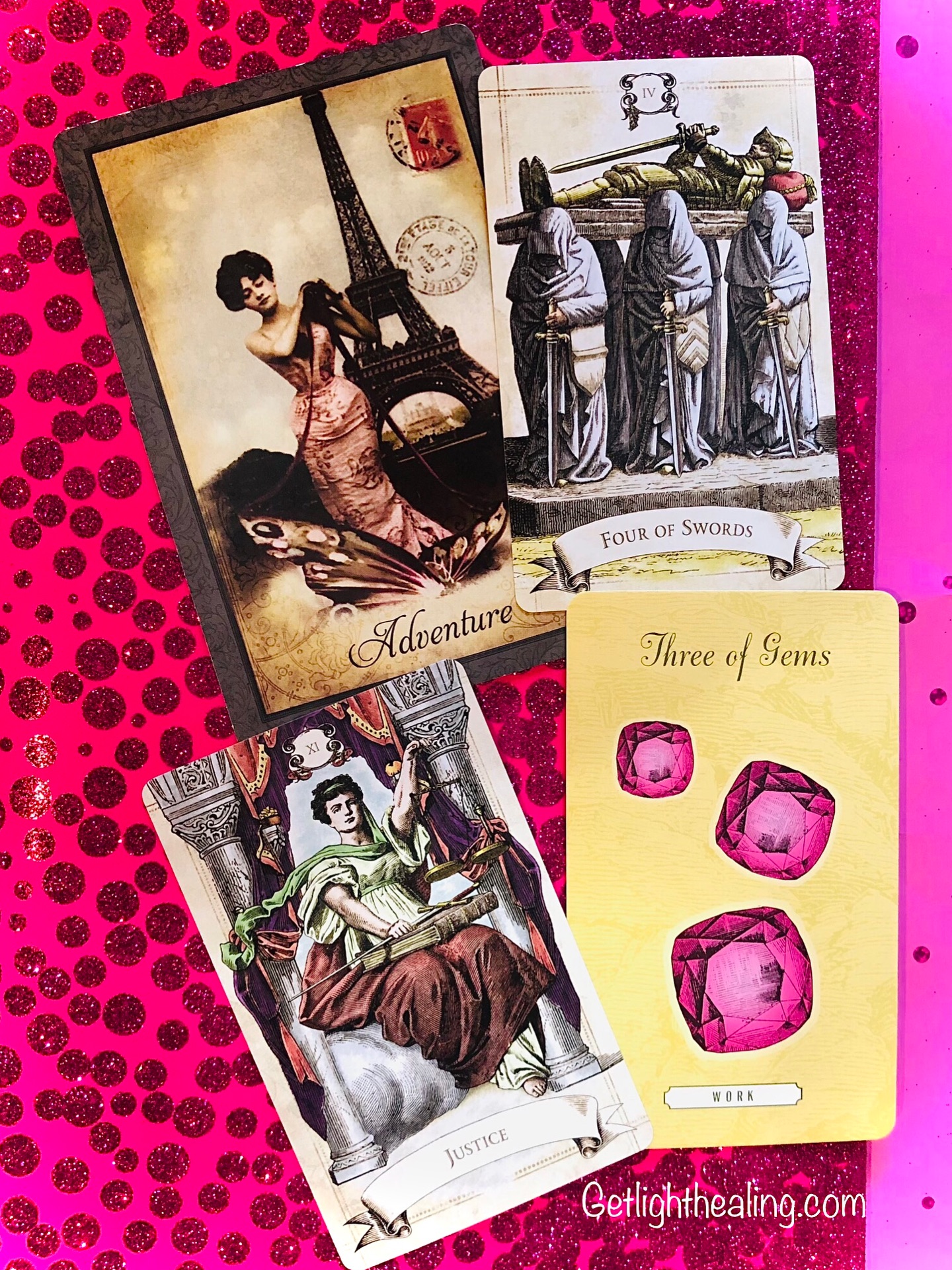Guidance for week of February 8, 2026: “Harnessing Chaos as a Catalyst”
RELATIONSHIP TO ADVENTURE
The Adventure card asks: how open are you to investigating the foreign or strange? How composed can you remain as you ride into the unknown? A card of discovery and exploration, it speaks of your willingness to learn, expand your awareness, and alter your perspective. How do you navigate transformation and difficult transitions? Since Justice appears as your strength, I’d say pretty well. You approach new experiences with clarity and sobriety ; responses and actions are balanced with integrity. Any adventures had are aligned with your values , being meaningful rather than reckless. But you may be too cerebral—stuck on wanting to be correct and “do it the right way”. The Four of Swords indicates retreat from conflict—playing it safe and withdrawing to keep your mental peace. There’s a need to get out of your head, to move from perpetually “preparing” into practical engagement. Adventure requires a willingness to be uncomfortable, to leave the sanctuary, and to risk disturbance. A bit of chaos stimulates creativity, focus, and breakthroughs, which means getting out there and mixing it up with people. Too much ease creates mental dullness. A moderate amount of stress can enhance creative thinking, which in turn expands perspective. Harnessing chaos as a catalyst trains your mind to remain flexible under pressure, building your preparedness & ability to know what to do in uncharted territory. You have the competence to handle what’s thrown at you and can attract (Venus/Libra) capable people to help navigate strange landscapes. Justice isn’t just about solitary discernment; it’s also about finding balanced partnerships. Working with others offers different perspectives and expertise. Since mastery is achieved by step-by-step progress, start small in situations with minimal risk, perhaps with a friend’s help. You’ll build confidence through successive small adventures rather than overwhelming yourself with something too ambitious.
Relationship to Adventure
Strength: Justice
Weakness: 4 of Swords
Advice: 3 of Gems (WORK)
#tarot #tarotguidance