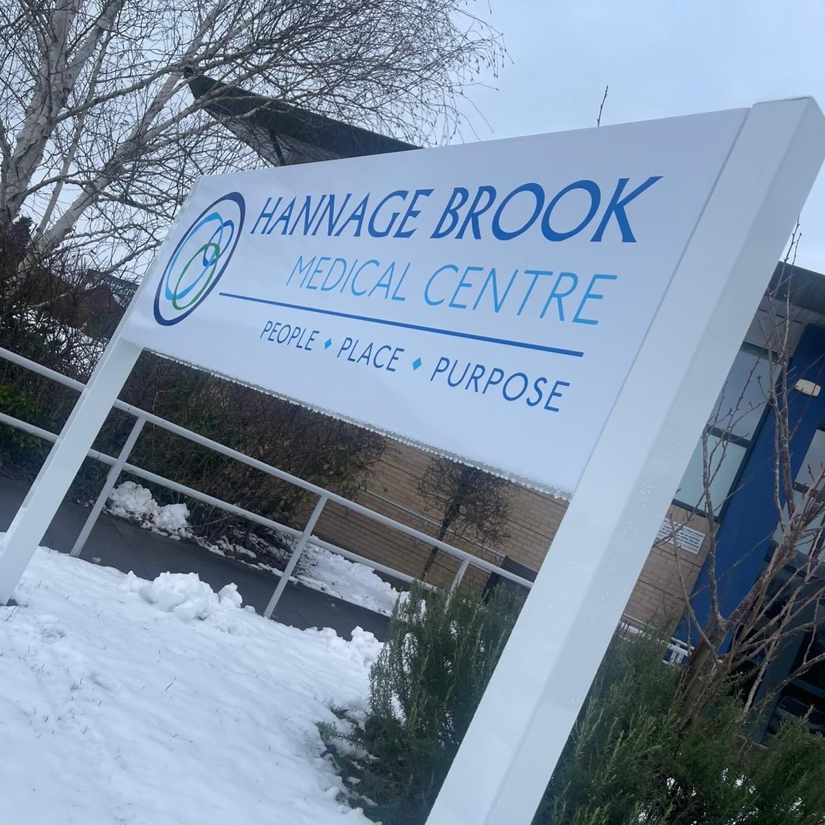 Completed signage project for Hannage Brook Medical Centre in Wirksworth today! Internal and external signage for a rebranding.