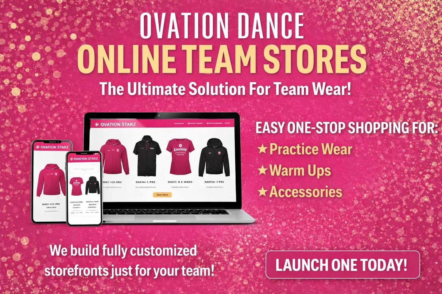 💡 Did you know?
You can launch a fully customized Ovation Dance team store in just days.
Less admin. More dancing.
DM us to get started ✨