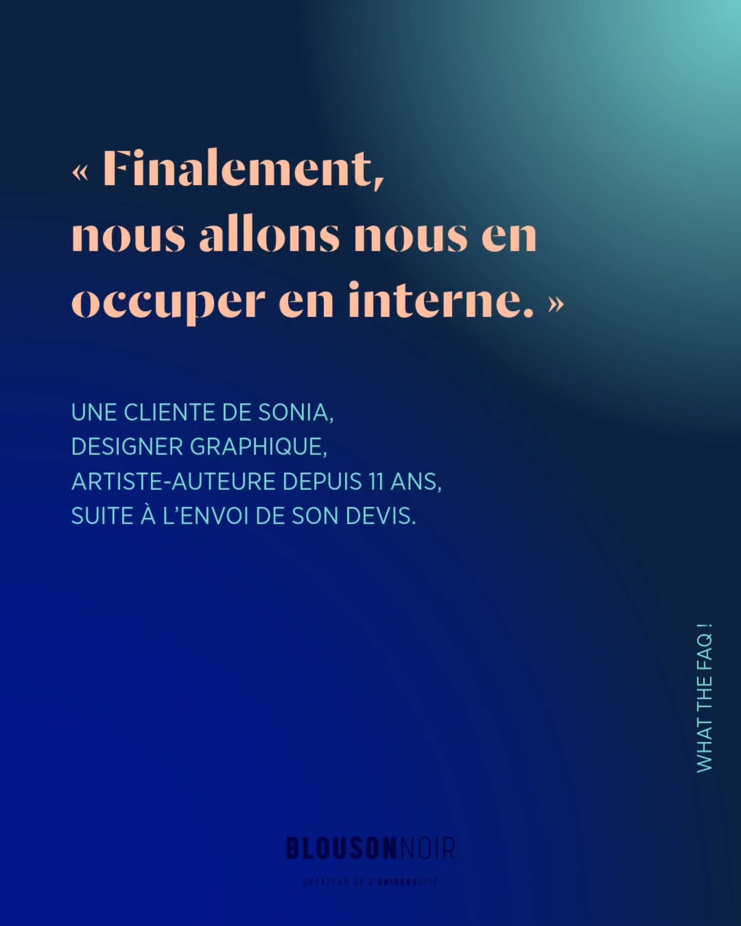 Dans #WhatTheFAQ, je partage des conseils actionnables pour répondre aux questions/remarques surprenantes de vos clients/es, prestataires, proches…
😑 Ces demandes sont parfois intentionnelles, plus ou moins habilement énoncées par votre interlocuteur/trice, pour vous emmener là où il/elle le souhaite.
😅 Mais majoritairement, elles sont lancées tel un automatisme :
• sans y avoir réfléchi,
• sans penser aux conséquences pour vous,
• sans que votre interlocuteur/trice ne se demande si cette exigence serait acceptable pour lui/elle-même,
• et bien souvent, en affirmant des idées reçues « C’est normal ! », « C’est la manière de procéder depuis des années ! », « Les autres freelances acceptent, pourquoi pas vous ? »…
🚨 Ce n’est pas parce que ces comportements sont répandus qu’ils sont pour autant acceptables. 🚨
Je pointe ces habitudes pour nous questionner chacun/e (tant dans le rôle du prestataire que dans celui du/de la client/e) sur les pratiques abusives, les remarques désagréables, les avis non sollicités, que nous entendons régulièrement. 😱
Je pointe ces usages en toute bienveillance. Soyons honnêtes, cela peut arriver à tout le monde de :
• formuler maladroitement une demande 😅
• répondre favorablement à une mauvaise pratique car nous ne savons pas comment refuser (ou que nous ne l’avons pas identifiée comme telle sur le moment).
Retrouvez des conseils directs dans ce carrousel pour vous aider à :
👀 Prendre conscience que ce n’est pas normal,
🤯 Ne plus être déstabilisé/e ou affecté/e,
😉 Savoir comment répondre !
💬 Comment répondez-vous ?
Vos conseils peuvent être utiles à d’autres entrepreneurs/es créatifs/ves. 🙏
#RelationClient #RespectCreation #EntrepreneuriatCreatif #FormationEntrepreneuriatArtistique