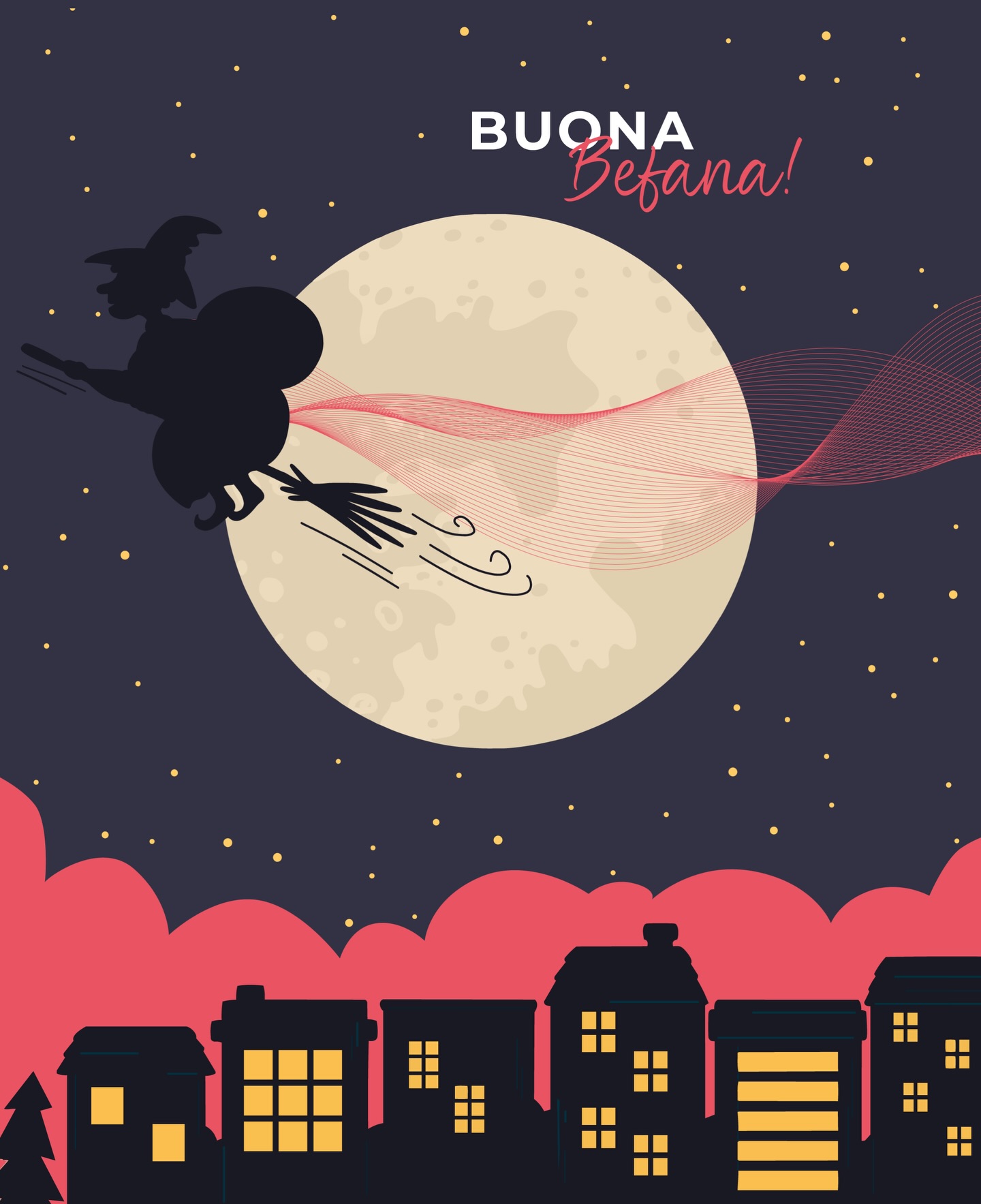 🌟🧹
Con la scopa vola via,
porta gioia e simpatia,
chiude feste ed allegria…
Buona Epifania! 🎉