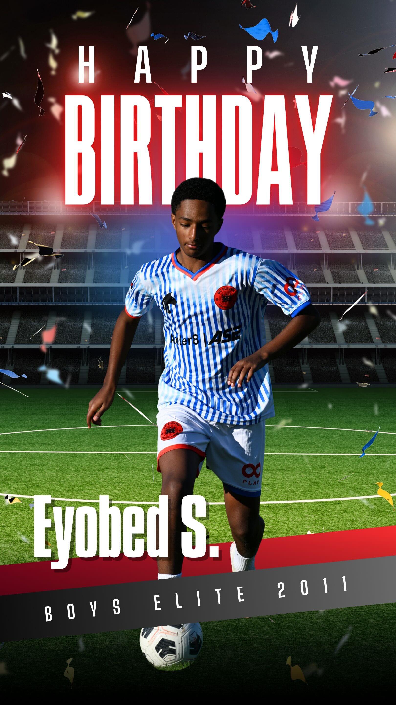Happy birthday, Eyobed!
Keep pushing boundaries and reaching new heights! 🎉💪
.
.
.
.
#EliteSoccerDC #EliteSoccer #HappyBirthday #SoccerPlayer #FutureStar