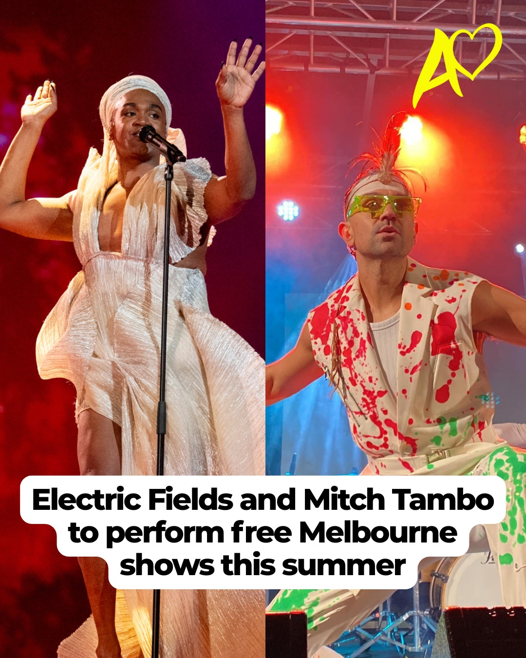 Fans of two Australia Decides alumni can catch them performing in Melbourne this summer as local councils put on free live entertainment for the community.
Australia's 2024 Eurovision representatives @electricfields_music are headlining City of Stonnington's annual free summer concert Sunset Sounds on Sunday 18 January at the Malvern Gardens.
It's the electronic duo's first live performance for 2026, and they'll be joined by Punjabi soul and jazz artist Parvyn and local DJ Lyndelle Wilkinson.
Sunset Sounds is a long-running free and all-ages event in the City of Stonnington in Melbourne's inner east and gives visitors a chance to enjoy a picnic and dance the afternoon away in an idyllic parklands setting.
Electric Fields were runners-up in the inaugural edition of SBS' former Eurovision selection contest Australia Decides in 2019, nudged out by Kate Miller-Heidke.
SBS then picked them to be our representative at the 2024 Eurovision Song Contest in Malmo, Sweden with their song One Mikali (One Blood). They finished 11th in semi-final one, narrowly missing qualification for the grand final by six points.
Meanwhile, @mitchtambo, who competed in the 2020 edition of Australia Decides, is headlining Glen Eira City Council's outdoor event Under The Stars at Packer Park, Carnegie on Saturday 21 February.
Tambo finished fifth with his song Together in the 2020 contest, which was won by Montaigne.
A proud Gamilaraay man, he's since become known for his covers of major Australian hits in language, including John Farnham's You're The Voice and Icehouse's Great Southern Land.
The world music star will be performing alongside Central Coast-based female indie folk trio Little Quirks, and like Sunset Sounds, fans can come along with a picnic or grab some snacks from the food trucks on site.
Sunset Sounds featuring Electric Fields
Sunday 18 January
Malvern Gardens, Malvern
Under The Stars featuring Mitch Tambo
Sunday 21 February
Packer Park, Carnegie
Check out our article for further details.
#eurovision #australiadecides #mitchtambo #electricfields