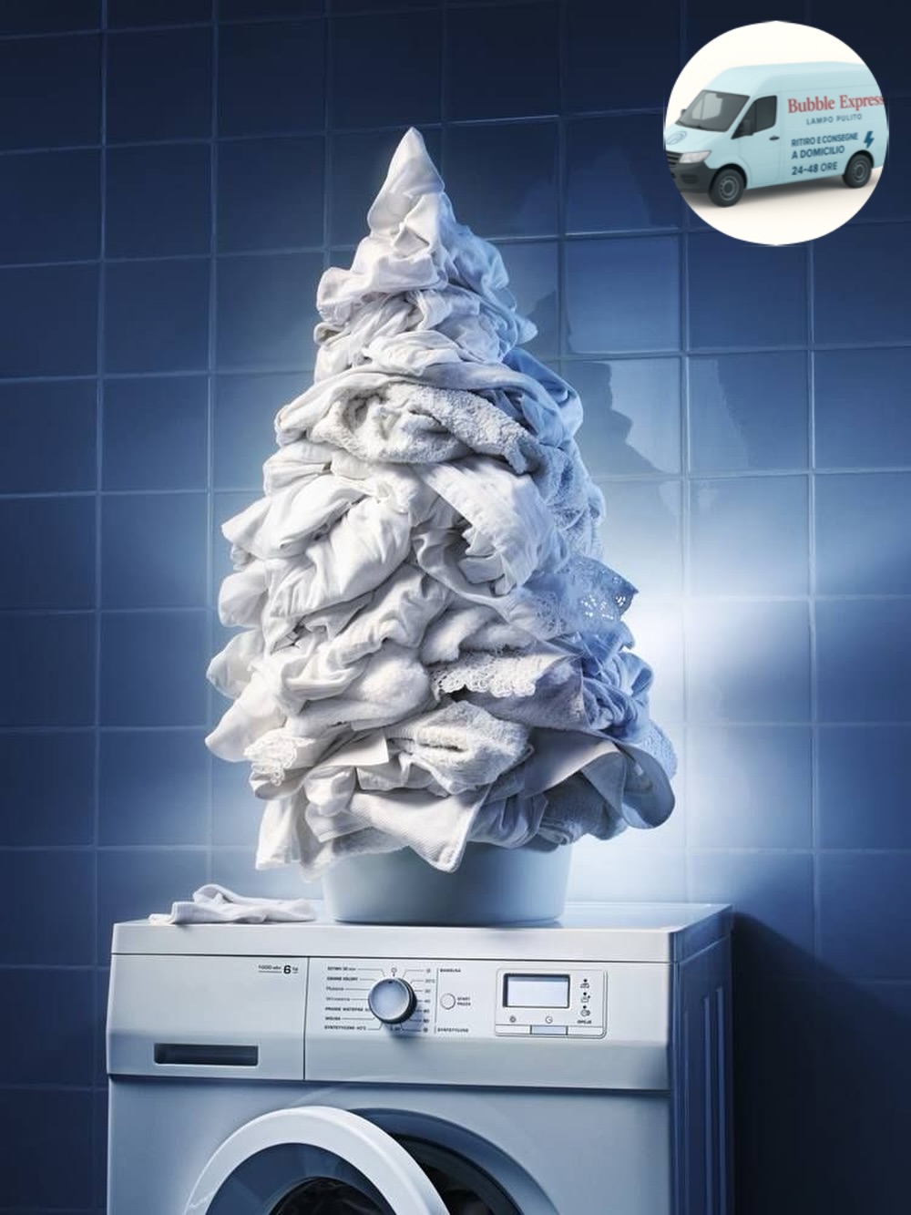Dopo le feste natalizie, il bucato si accumula…
al resto pensa Bubble Express – Lampo Pulito ✨
Con il nostro servizio di ritiro e consegna a domicilio, ti garantiamo cura, puntualità e comodità, per farti ripartire senza pensieri.
🧺 Servizio professionale
⏱️ Consegna in 24/72 ore
Tu rilassati, al bucato pensiamo noi.