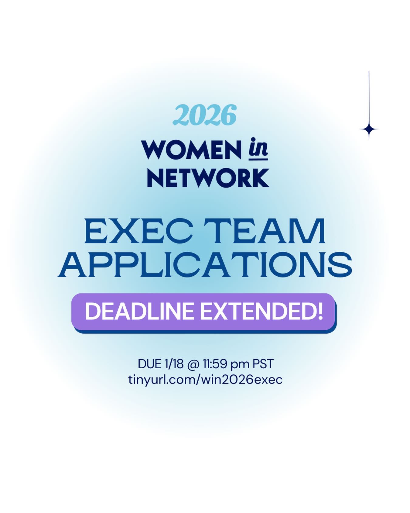 DID YOU MISS IT? The application deadline to join our exec leadership team has been EXTENDED! 📢
You asked, we listened! 📣 We know the holiday season was a marathon, and some of you missed the window to apply for our 2026 Leadership Team.
We’re giving you a few more days to get those applications in. We’re looking for leaders and team members in:
✨ Social Media Marketing
✨ Social & Professional Events
✨ Fundraising & Partnerships
✨ Mentorship Programs (Finance, Consulting, Tech & Business)
Stop thinking about it and just do it! Your future self (and your resume) will thank you.
⏰ Deadline: 1/19 @11:59 PT
🔗 Link in bio to apply!
*Open to working professionals, undergraduate, and graduate students