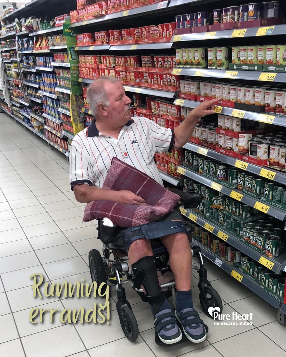 Running errands with Steve! 🛒
At Pure Heart we are able to run errands with our service users, whether its popping to the supermarket or picking up a prescription from the pharmacy, that is something we can help with 💗
purehearthomecare.co.uk
#PureHeartHomeCare #ServiceUser #Errands