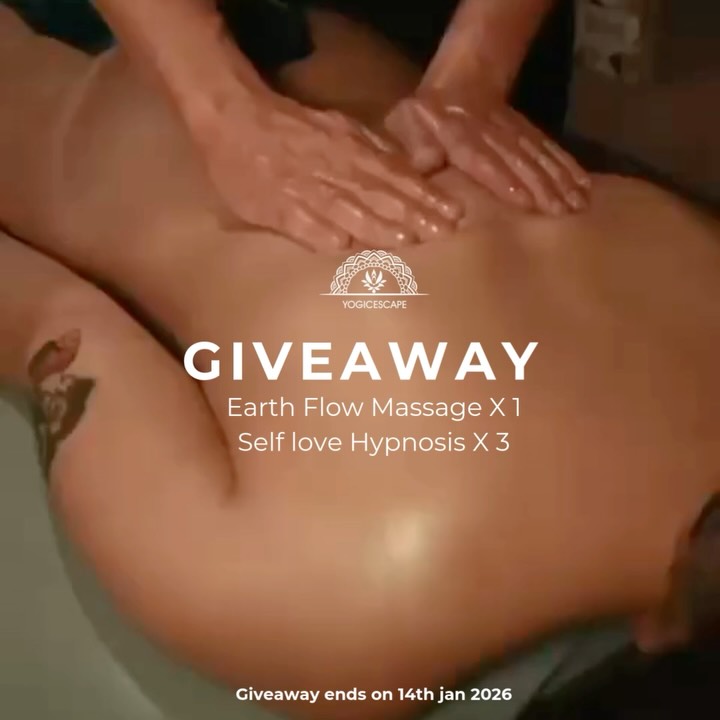 EARTH FLOW & SELF-LOVE GIVEAWAY WORTH 150€ !!!!
We’re inviting you to slow down, drop into your body, and choose yourself in 2026.
Win:
1 x Earth Flow Massage Therapy Session
Choose what your body is calling for:
Lomi Lomi, Balinese, Udvartana, Abhyanga, Shiroabhyanga, Classic, or Relaxation.
If you are unsure, the host will gently help you choose the best option for you.
3 x Seats for a Self-Love Hypnosis Workshop
A deeply calming guided relaxation to reconnect with self-worth, compassion, and inner balance.
Release self-criticism and emotional tension through gentle visualization in a safe, nurturing space.
Suitable for beginners and experienced participants alike.
How to Enter:
Step1: Like this post
Step 2: Tag: @yogicescape @earthflowberlin @beaaaaa_gi
Step 3: In the comments, share one thing you are consciously working on in 2026?
One entry per person.
Giveaway ends Wednesday at 8 PM
Winners announced Thursday via stories and DM
Tnc’s:
This giveaway is not sponsored, endorsed, or administered by Instagram.
Open to participants 18 years and older.
If you are ready to treat self-care as a practice rather than a luxury, this is your invitation. ❤️
#giveaway #giveawaycontest #giveawayberlin #yogastudio #yogicescape
