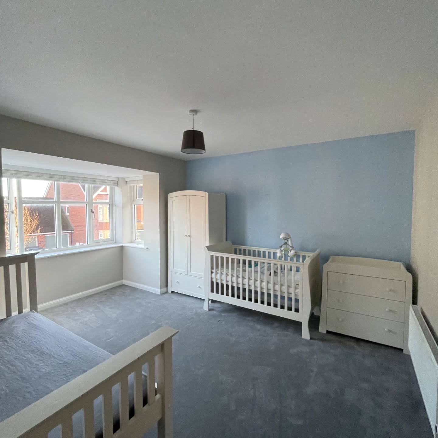 Nursery ready! 💙👶🏻
Dulux Egyptian Cotton and Dulux First Dawn create the perfect backdrop for an underwater adventure. The stickers make it extra special 👌
Congratulations guys!
If you're looking for a home refresh, contact me on 📞 07590 535828
With over 20 years experience, 5 🌟 reviews, repeat customers and continuous recommendations.
NG21 based serving local areas.