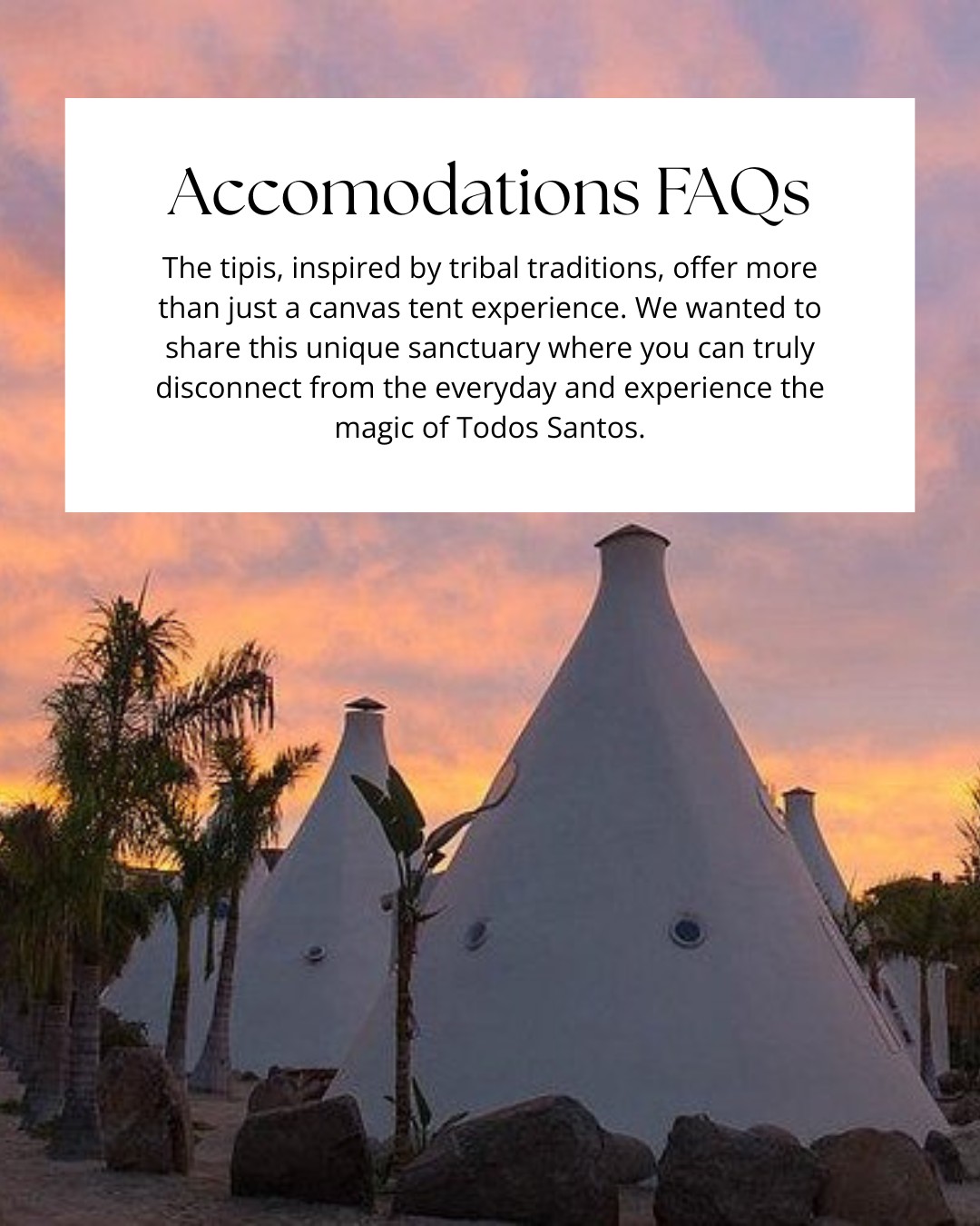 Staying in our tipis is part of the experience ✨
Thoughtfully designed for comfort and connection, each tipi offers a cozy place to rest after full days of yoga, surfing, and slow living in Todos Santos.
Whether you’re coming solo or sharing with a friend, we want you to feel supported, relaxed, and at home in nature.
Have questions about the accommodations? We’ve got you covered 🤍
📍 Todos Santos, Baja California
📅 Oct 1-5, 2026
✨ Limited spots remain ✨
👉🏼 Link in bio for full details and booking
#sanfranciscoyoga #sanfrancisco #bayarea #bayareayoga #sf #sfyogateacher #sfyoga #sfwellness #sfbayarea #thesweatlifesf #thesweatlife #yogaretreat #retreat #wellnessretreat #humandesign #humandesignretreat #surfingretreat #surfing #surf #mexico #mexicoretreat #todossantos #bajacalifornia